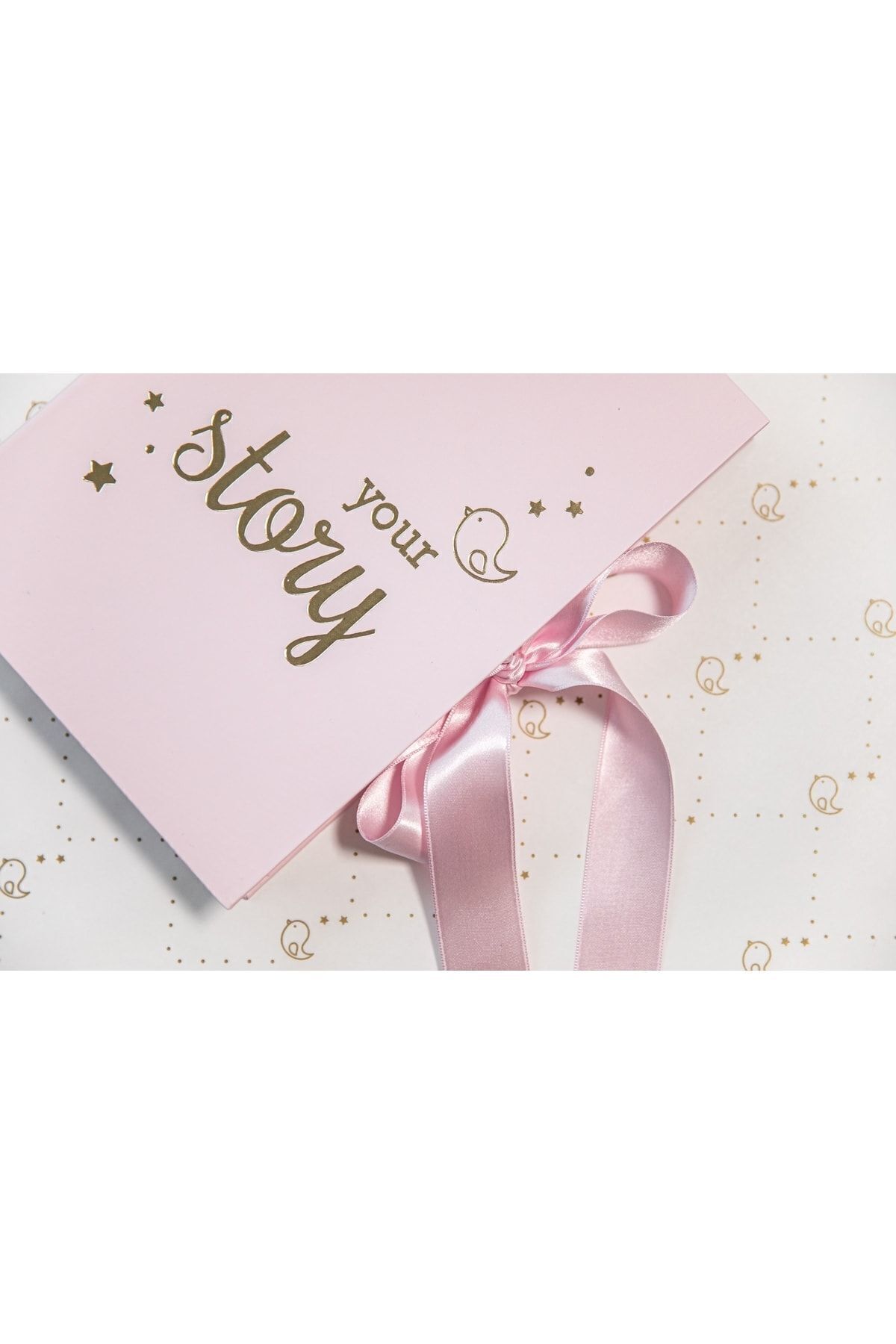 BeyazBirKutu Your Story Baby Journal Kutulu Set - Anne Ve Bebek Günlüğü/anı Defteri-pembe fotoğrafı 2 (önizleme)