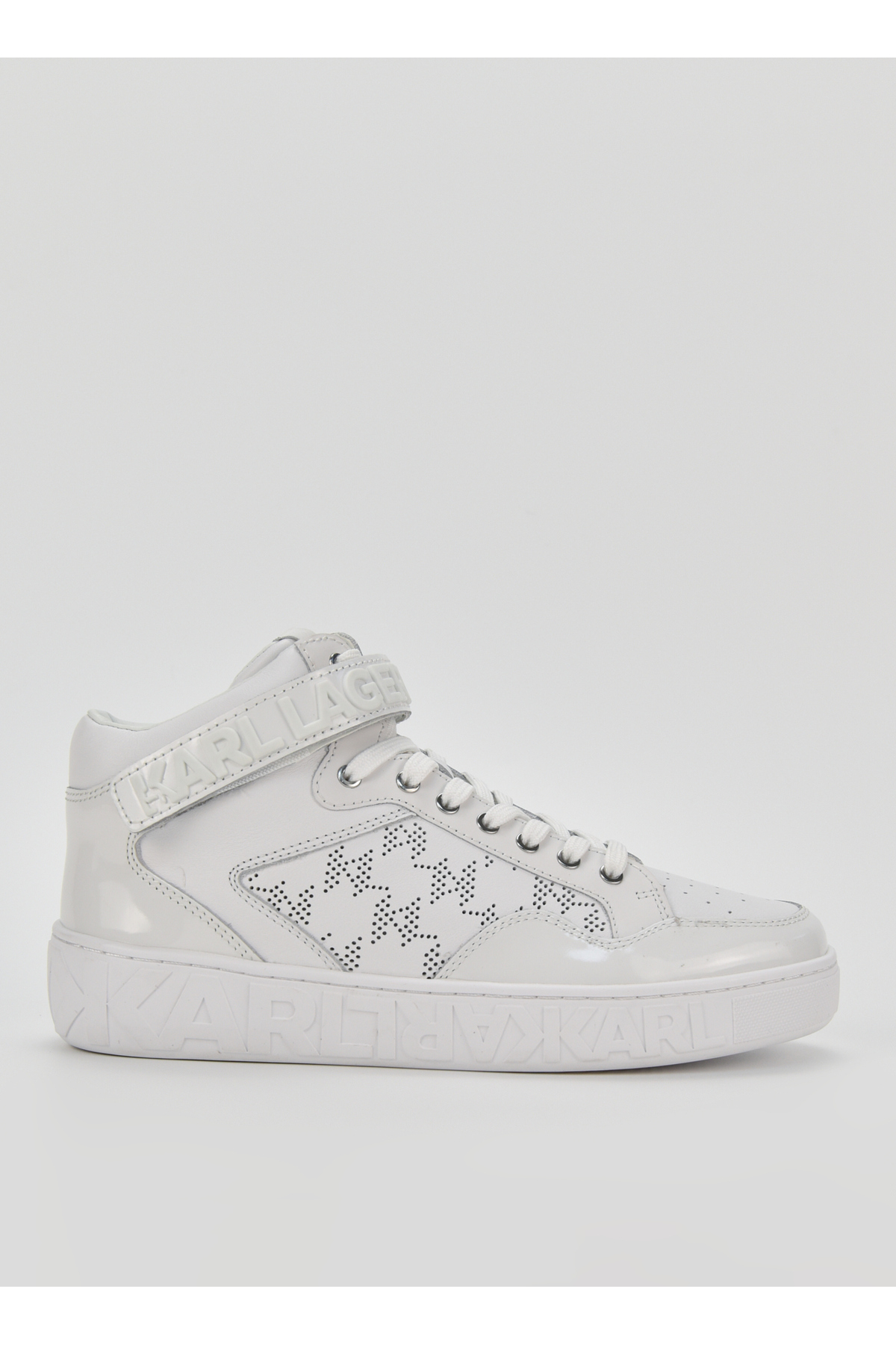 ガブリエル新一 Karl Lagerfeld Beyaz Kadın Deri Sneaker KL61056 - Fiyatı, Yorumları