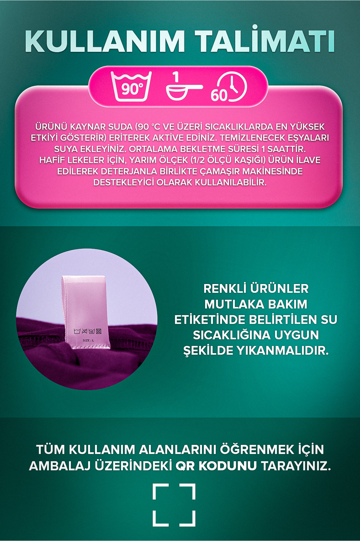 TAVŞANIM! Çamaşır Ve Yüzey için Çok Amaçlı Oksijenli Toz Leke Çıkarıcı ve Beyazlatıcı fotoğrafı 7 (önizleme)