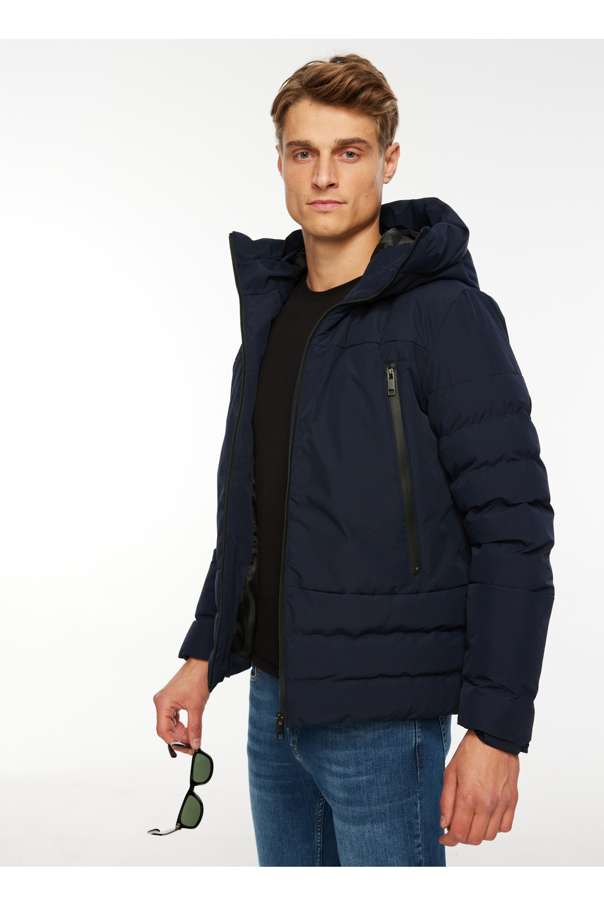 People By Fabrika Lacivert Erkek Mont SPBF3WM-JCK5004 görsel 2
