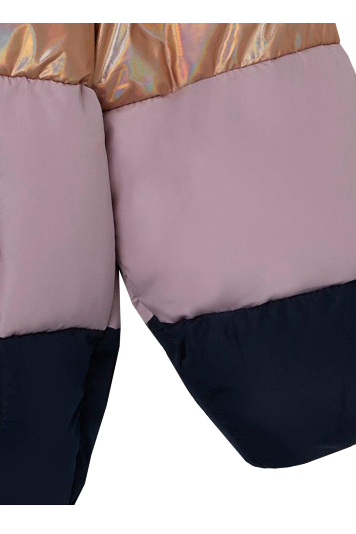 name it Lacivert Kız Bebek Mont NMFMILLE PUFFER JACKET BLOCK FOIL fotoğrafı 4 (önizleme)