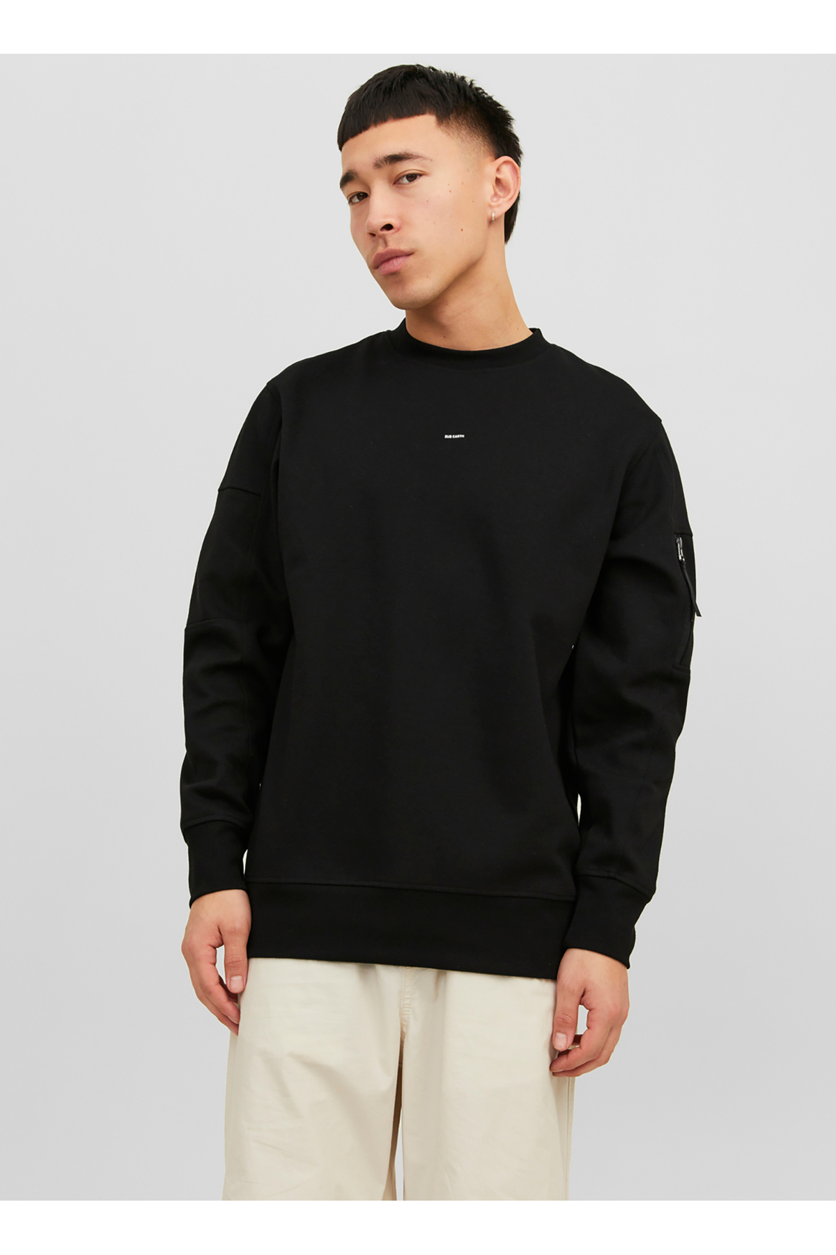 سویشرت مردانه راسته آستین افتاده | جک اند جونز Jack & Jones 5003051989 - تصویر 5