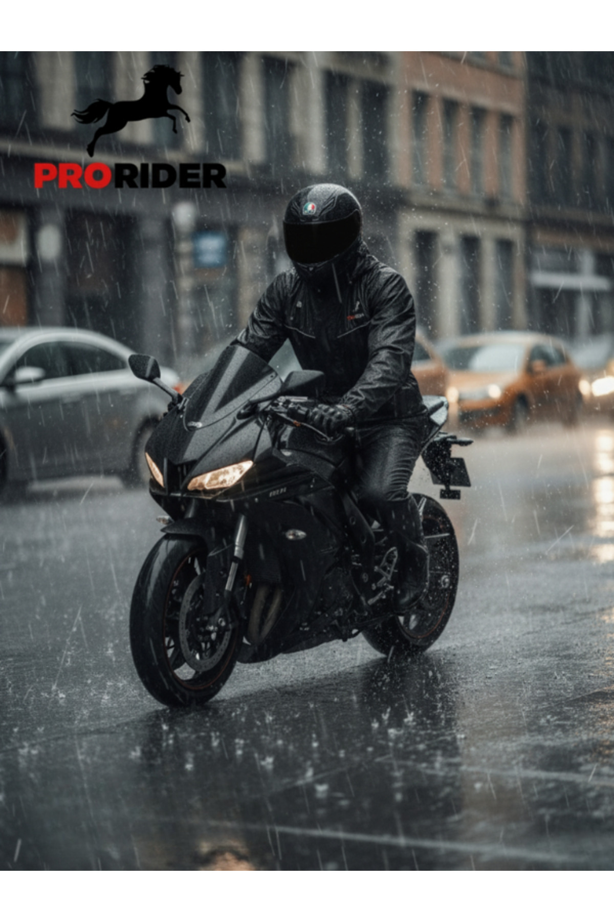 PRORIDER Premium Motosiklet Alt Üst Yağmurluk Takım Su Geçirmez