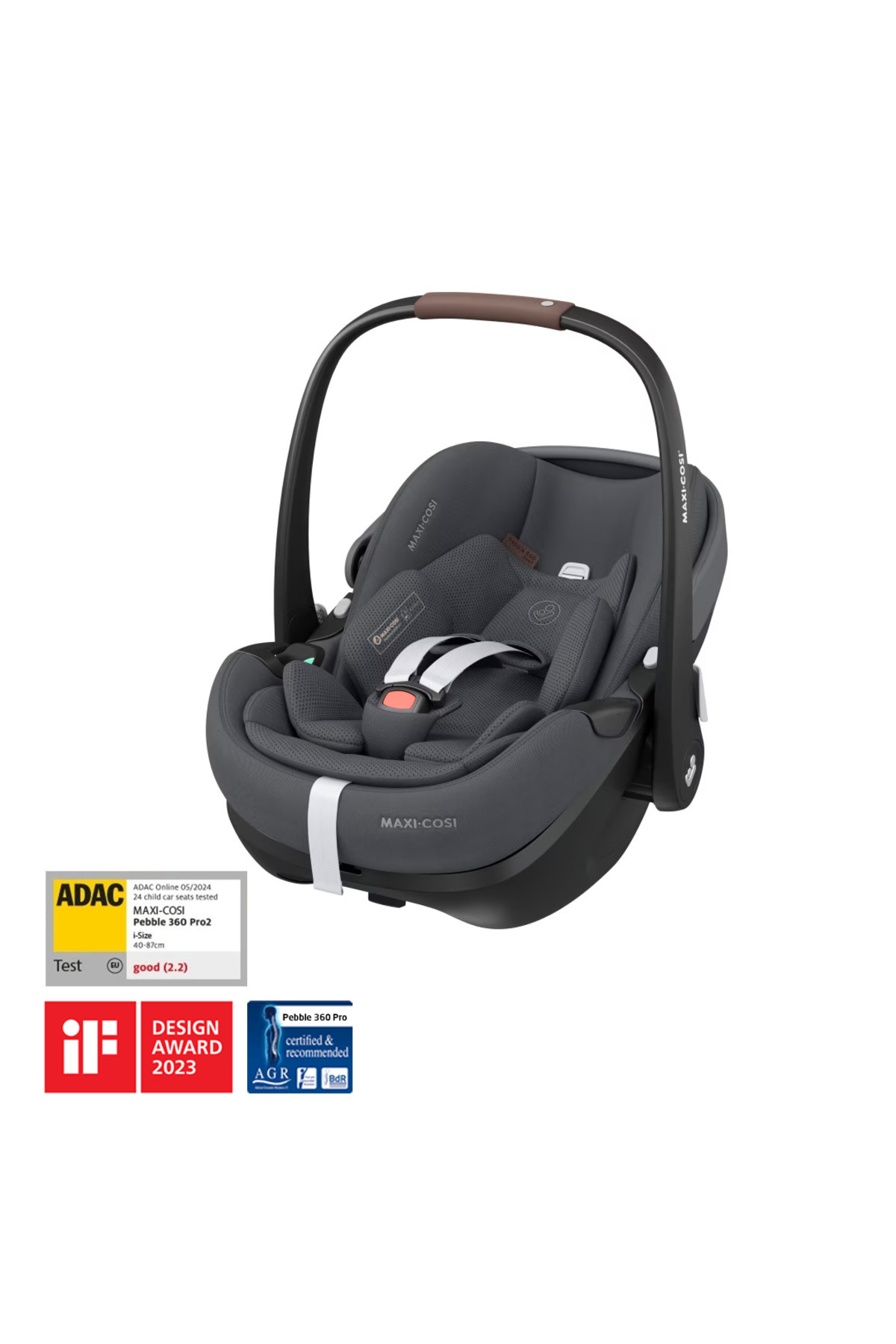 MAXİ-COSİ Pebble 360 Pro SlideTech Tam Yatabilen 0-13 Kg Ana Kucağı ve Oto Koltuğu Twillic Graphite