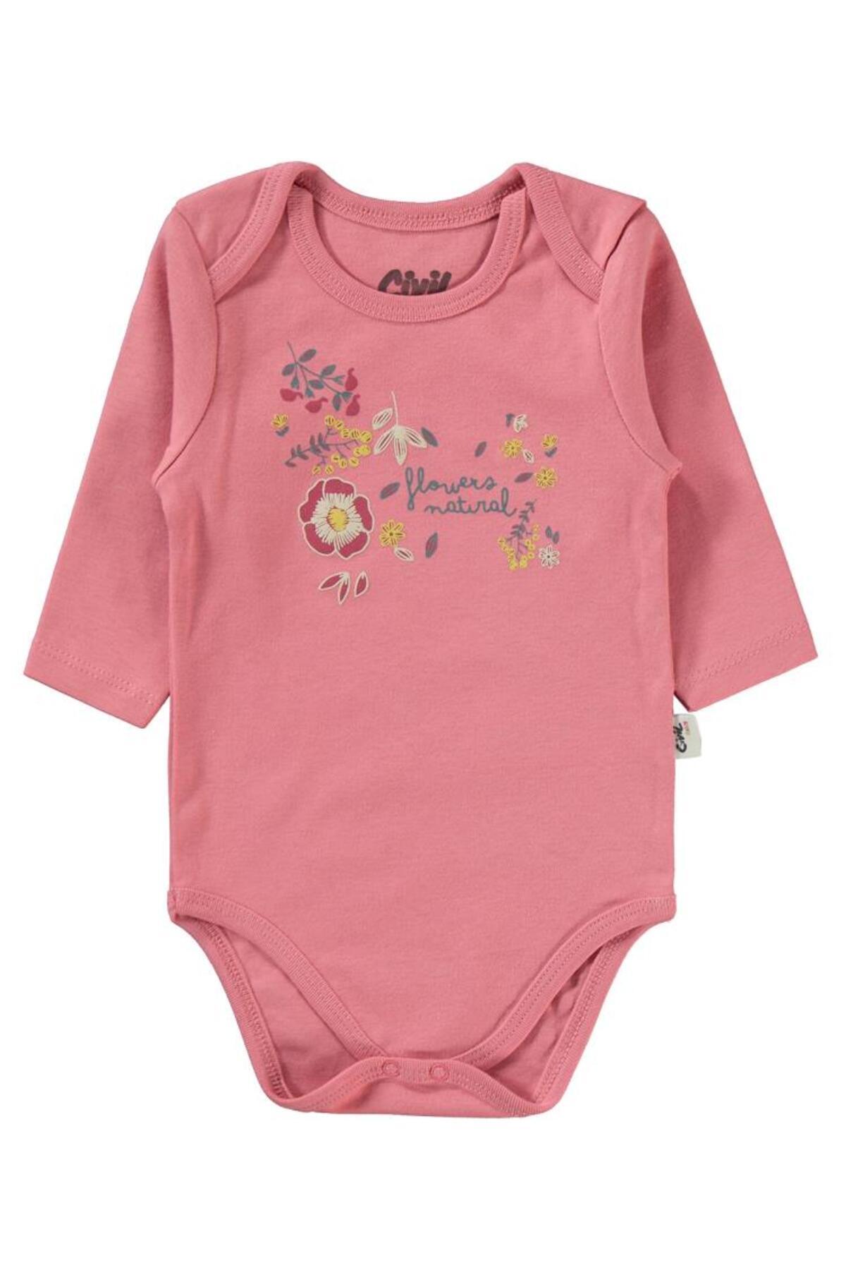 سیویل بیبی ست سه تکه طرح گل طبیعی برای ۶ تا ۱۸ ماه - صورتی سیویل بیبی ست سه تکه طرح گل طبیعی برای ۶ تا ۱۸ ماه - صورتی