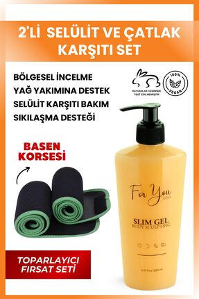 For You Gold Slim Jel Inceltici-yağ Yakıcı-sıkılaştırıcı-toparlayıcı-çatlak V...
