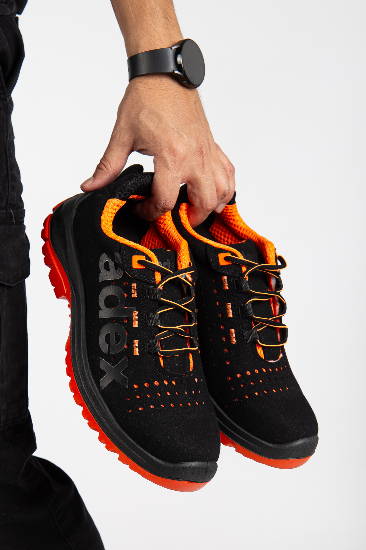 e&e Adex 302 S1 Kompozit Burunlu Spor Iş Ayakkabısı Delikli Koku Yapmayan Spor Iş Güvenlik Ayakkabısı