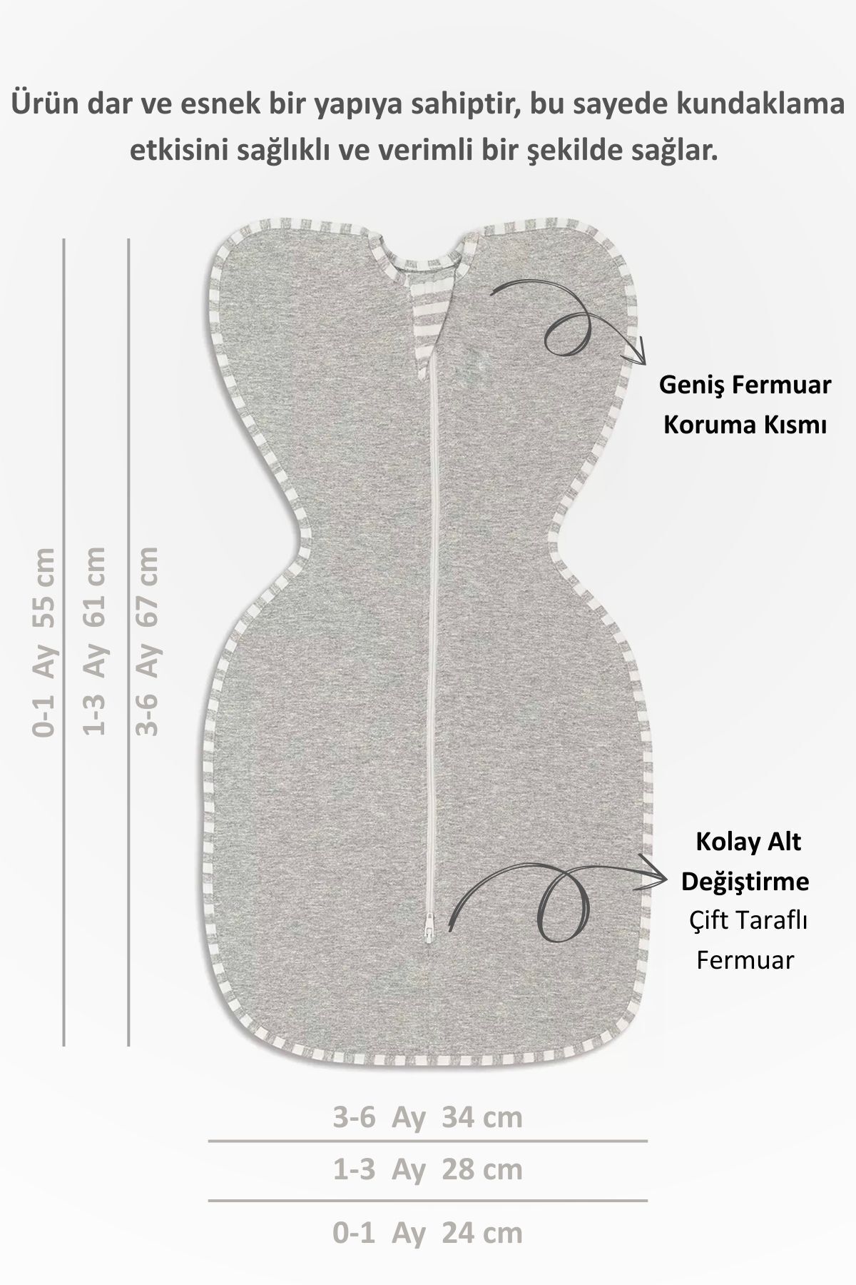 Le Touche Bebek Kundak Yenidoğan Kendi Kendini Yatıştıran Kundak Erkek Kız Bebek Uyku Tulumu 1.0 Tog fotoğrafı 2 (önizleme)