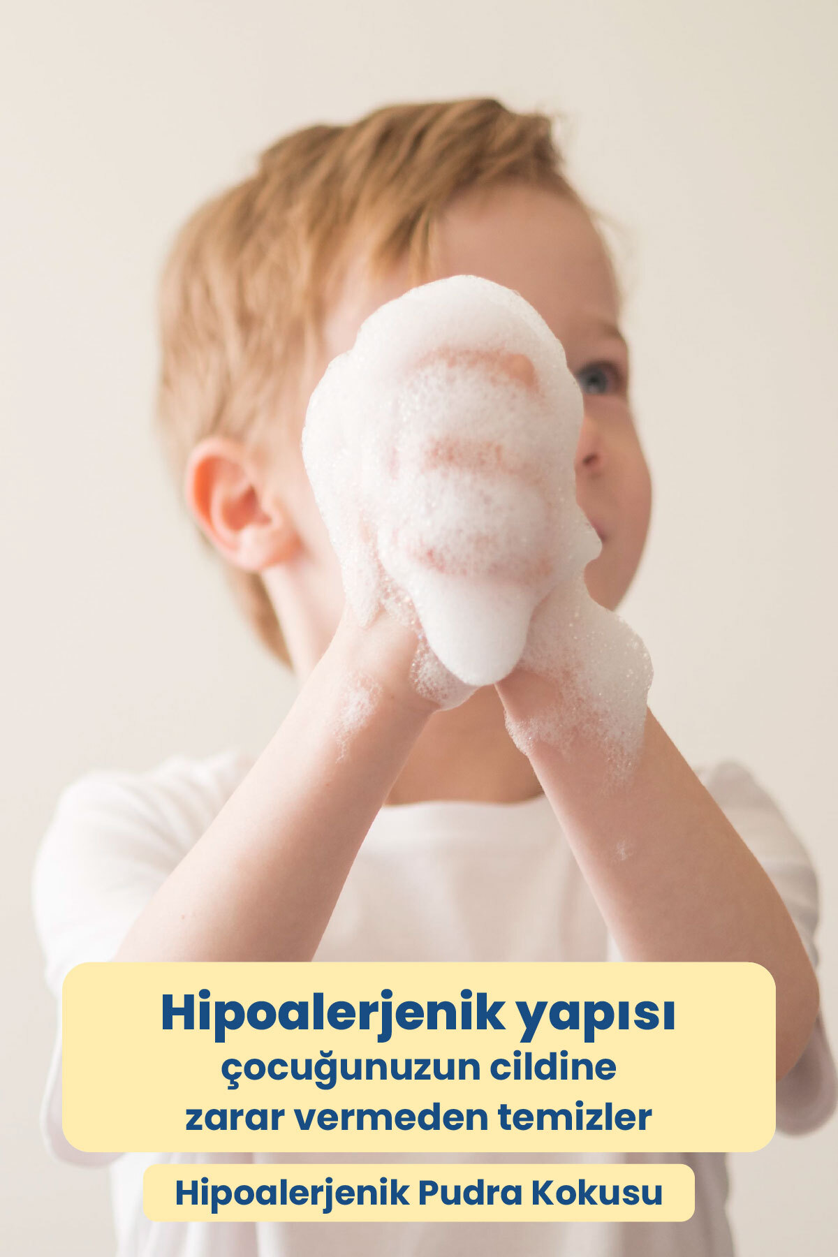 SOOP %100 Doğal Çocuk Köpük Sabun Shark 300 mL Pudra Kokulu Bitkisel Vegan Hipoalerjenik fotoğrafı 6 (önizleme)