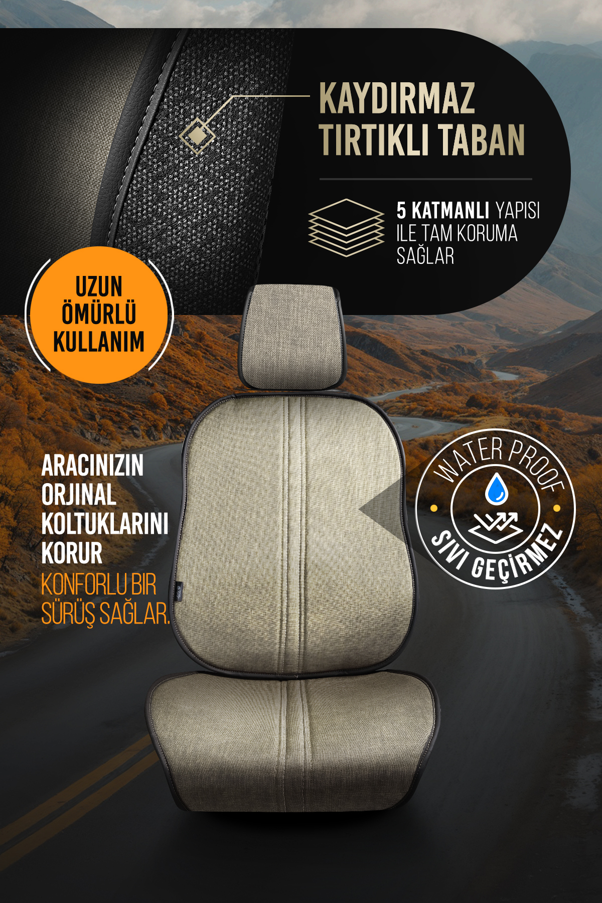 Panda Kılıf PANDA BİGA SERİSİ KETEN TERLETMEZ OTO KOLTUK MİNDER SETİ - KOLTUK KORUMA KILIFI - ÖN VE ARKA TAM SET fotoğrafı 4 (önizleme)