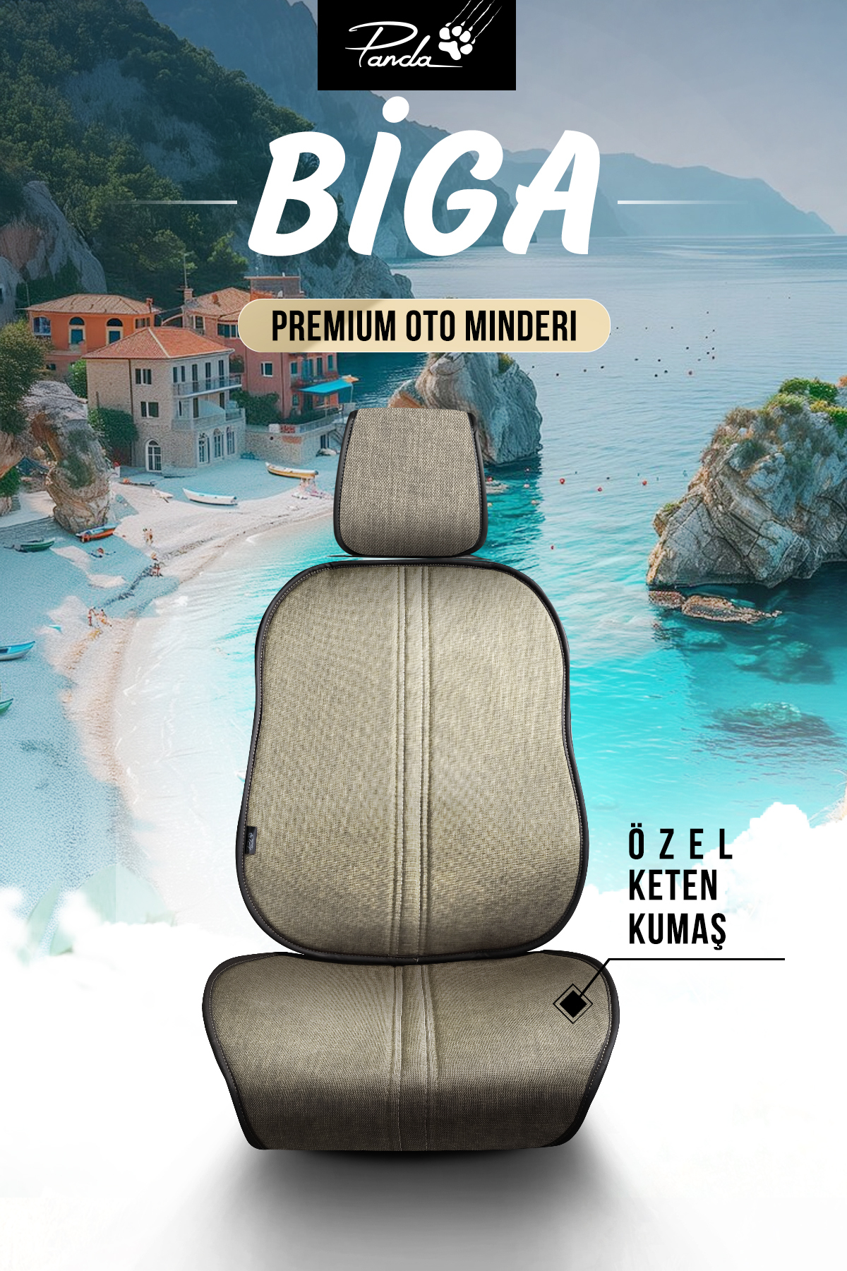 Panda Kılıf PANDA BİGA SERİSİ KETEN TERLETMEZ OTO KOLTUK MİNDER SETİ - KOLTUK KORUMA KILIFI - ÖN VE ARKA TAM SET fotoğrafı 2 (önizleme)