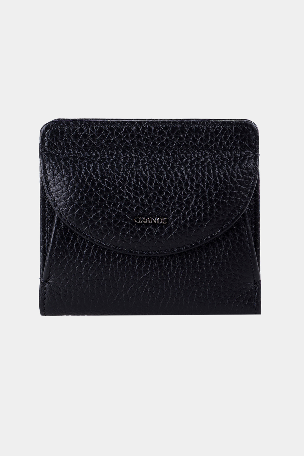 Grande 2833 Hakiki Deri Elegance Mini Kadın Cüzdanı Siyah görsel 4