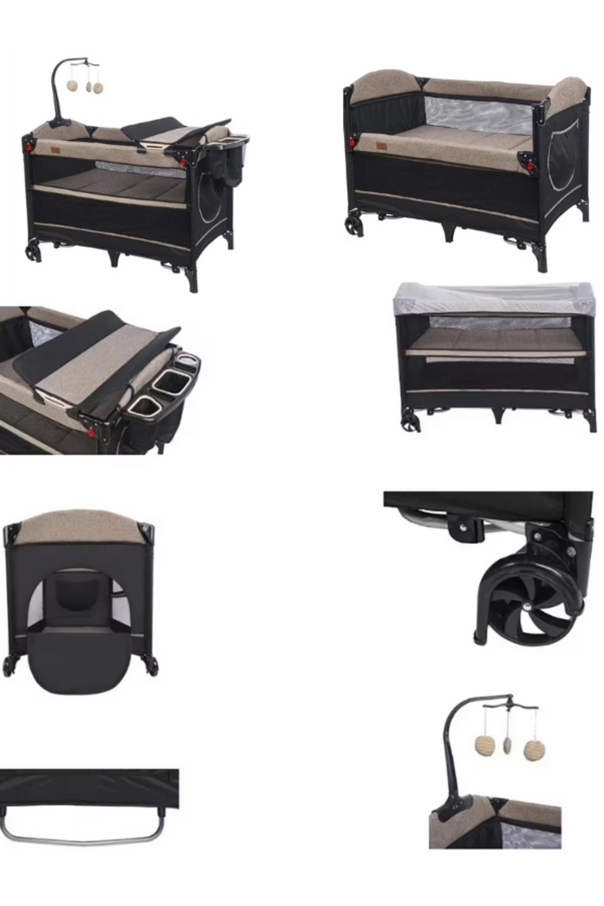 4 Baby 2026 Yeni Doğan Comfort Çeyiz Seti Tam Set Travel Bebek Arabası Ve Oyun Parkı Beşik Yatak Yağmurluk fotoğrafı 3 (önizleme)
