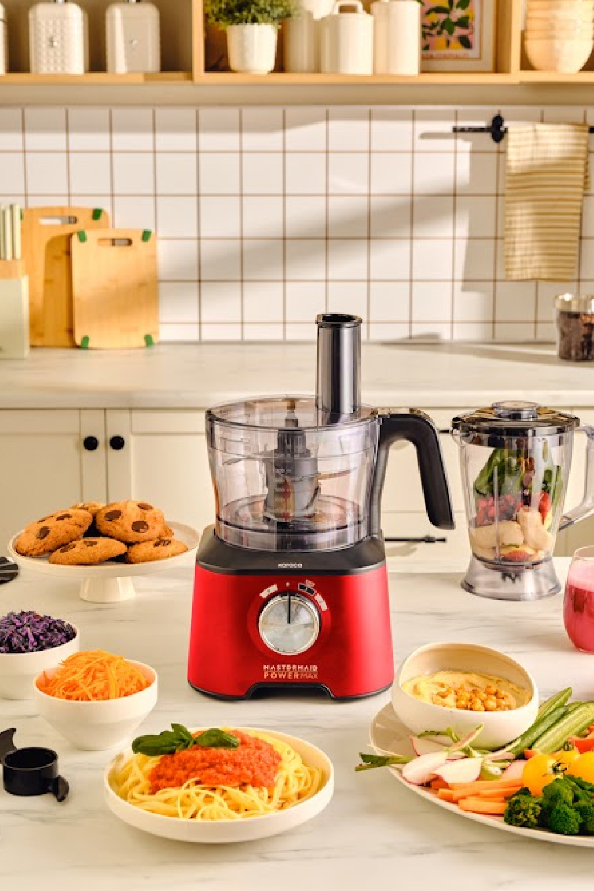 Mastermaid Power Max 11-in-1 Küchenmaschine, Imperial Red
