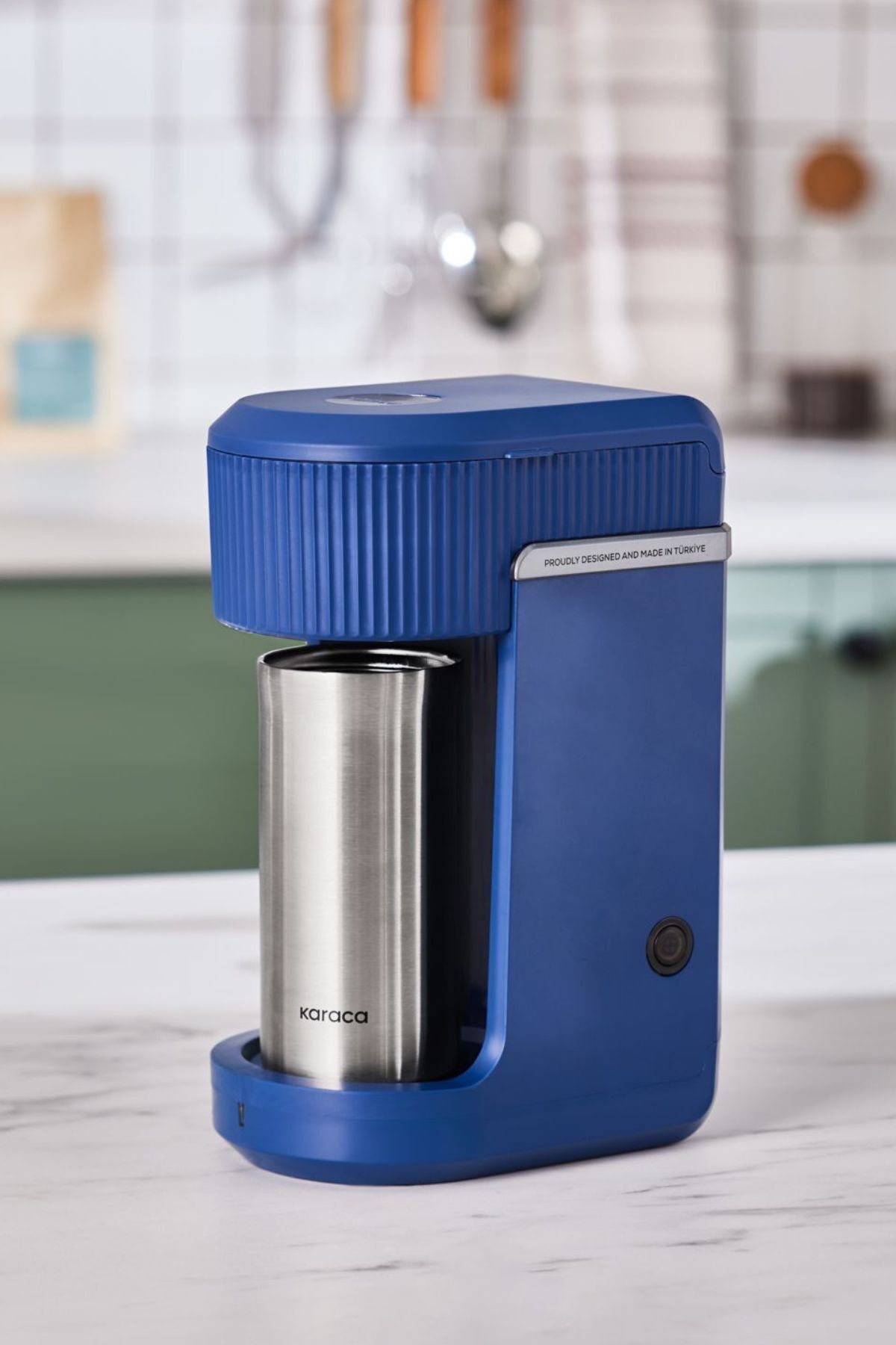 Karaca Mono Personal Filtre Kahve Makinesi ve İnox Kişisel Termos Hediyeli Marine