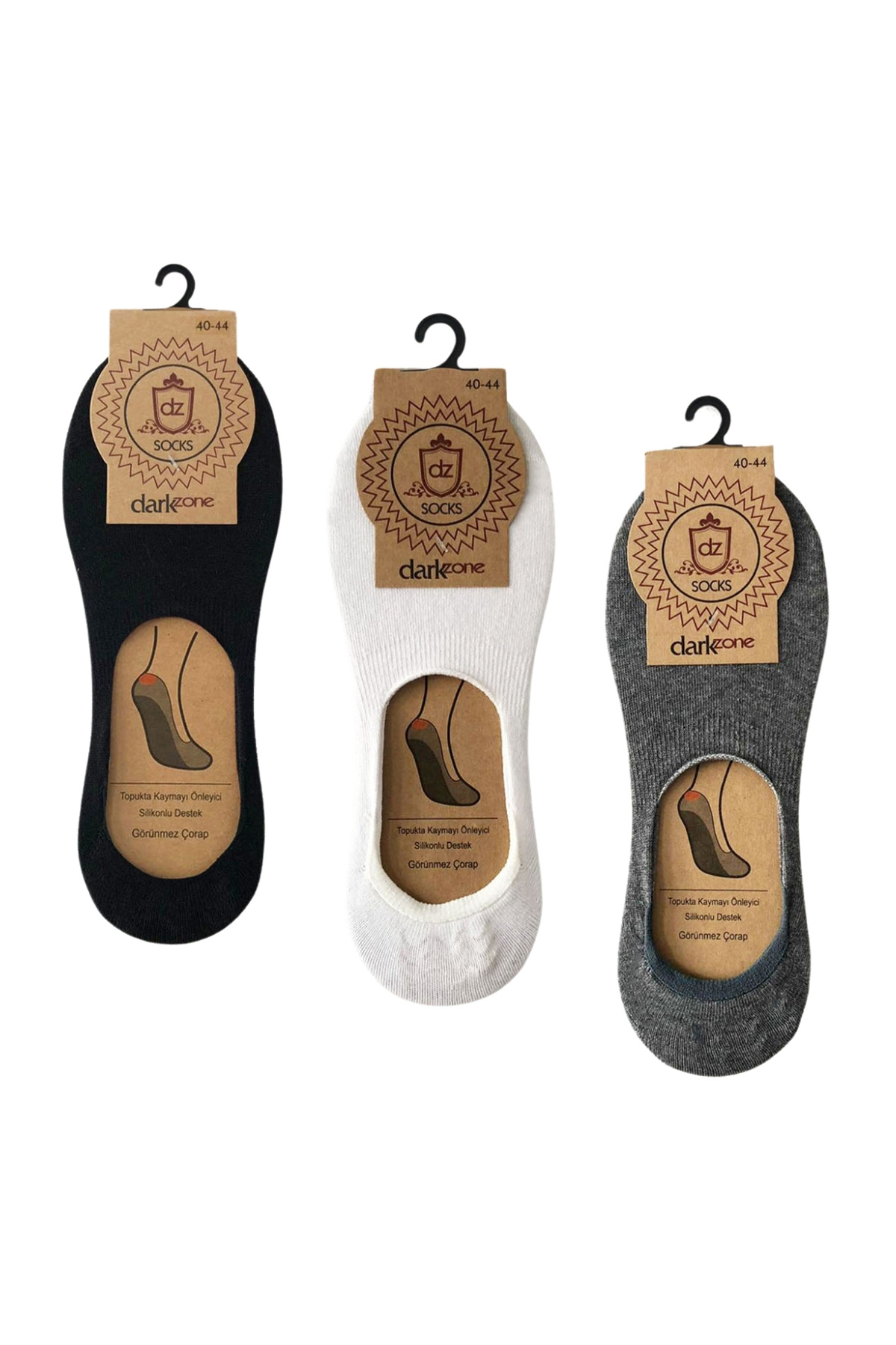 دارک زون جوراب مردانه مدل Ballerina بسته 3 عددی DZNCP3003