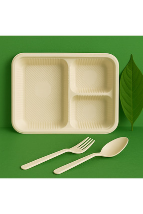 Ekolojik Ambalaj Doğa Dostu Organik Düğün-Davet-Organizasyon-Sofra Seti 25 Ki...