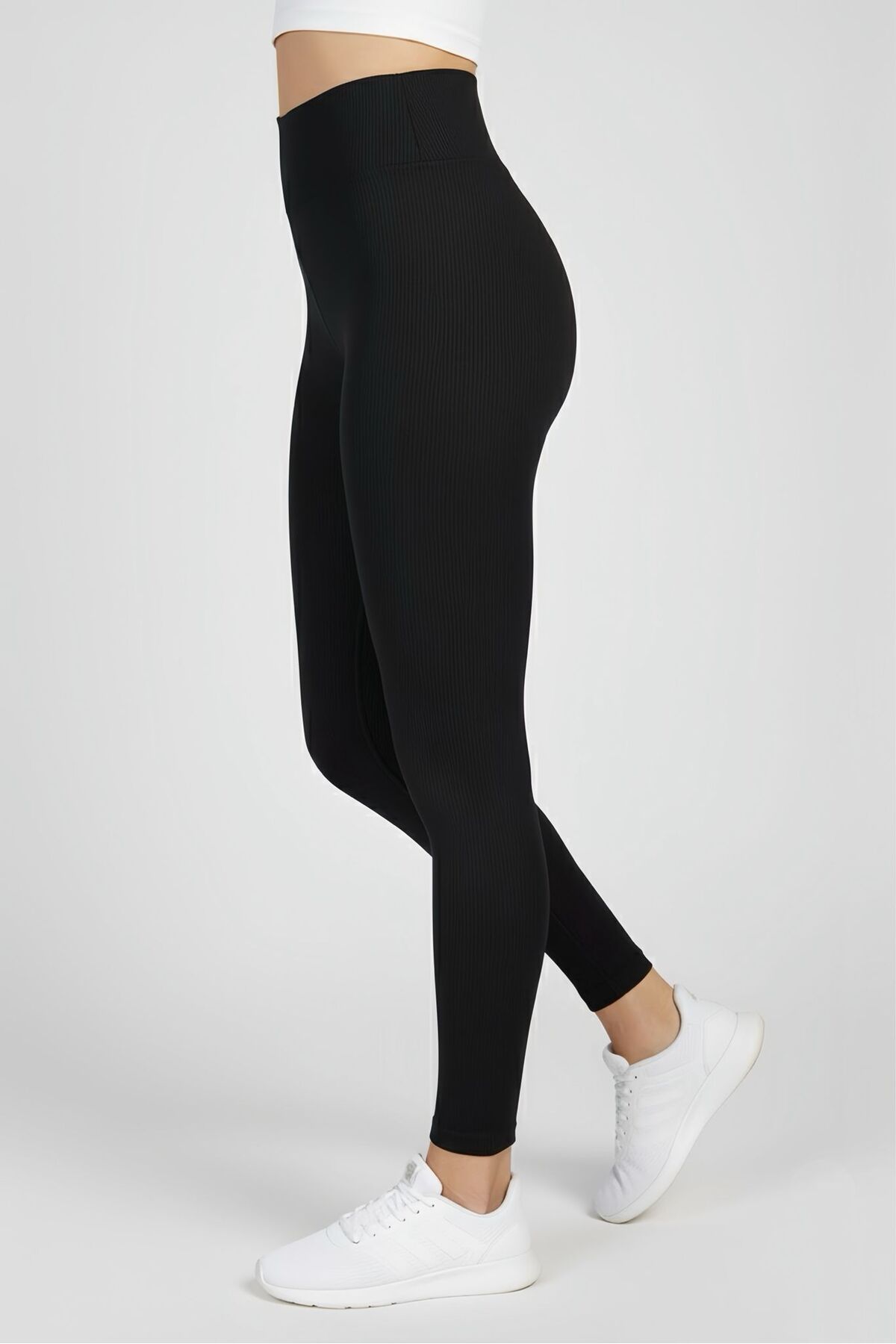 NOLYA MODA  Kadın Yüksek Bel Dikişsiz Spor Tayt - Görsel 7