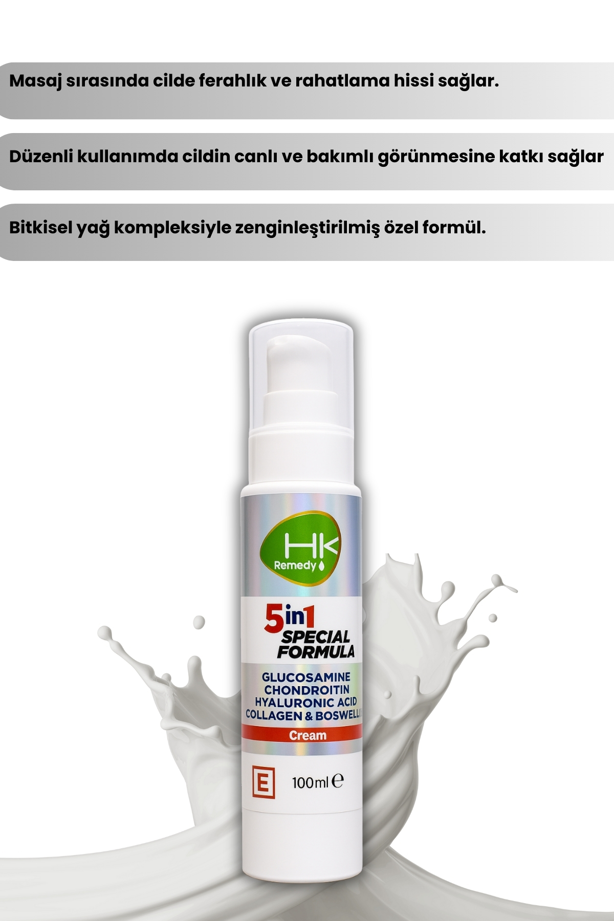 GLUKOZAMİN KREM 5 İN 1 100 ml — GLU100 — تصویر 5 از 6