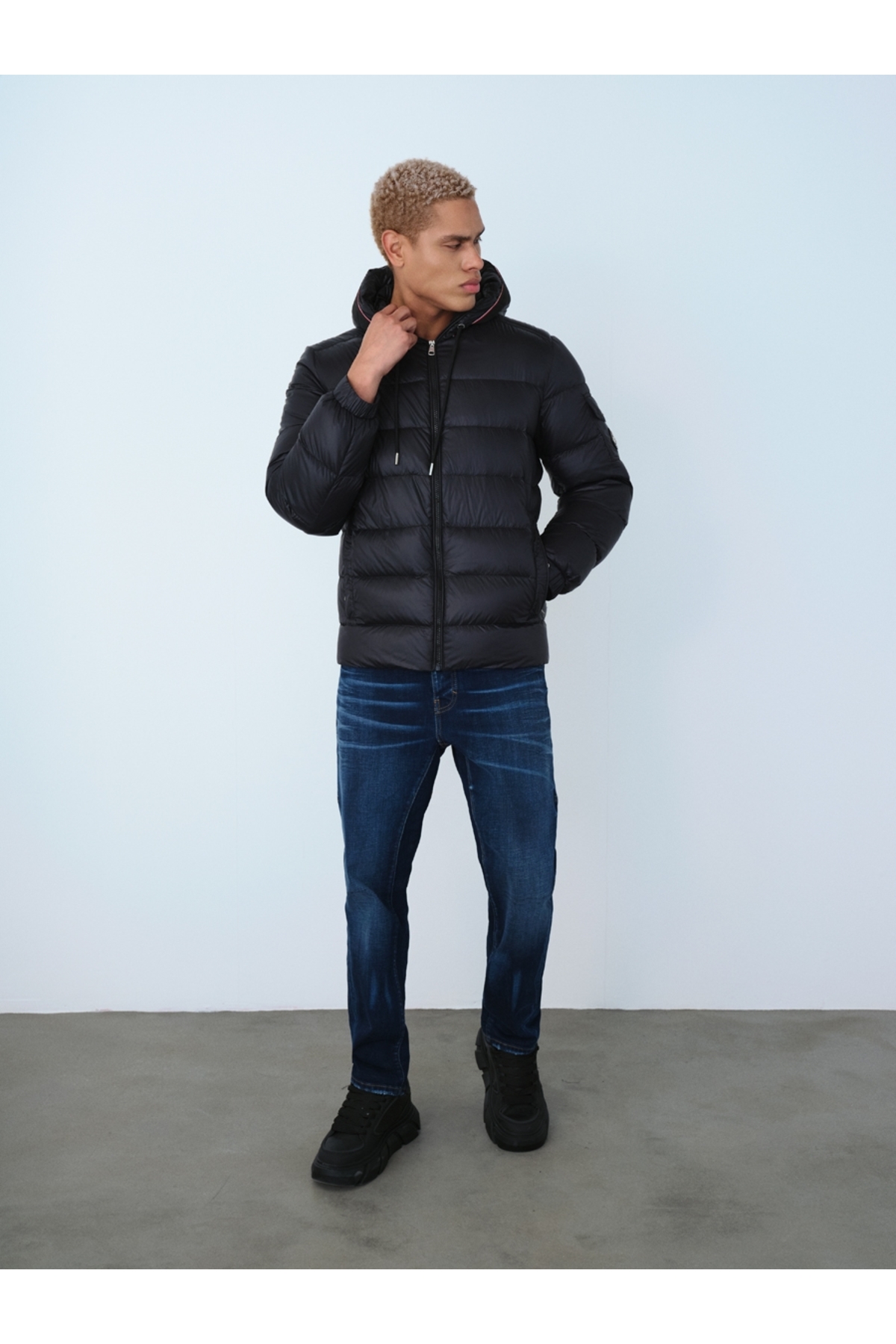 Regular Fit Erkek Mont — مشکی LF2036968_Q1.V1 — تصویر 8 از 8