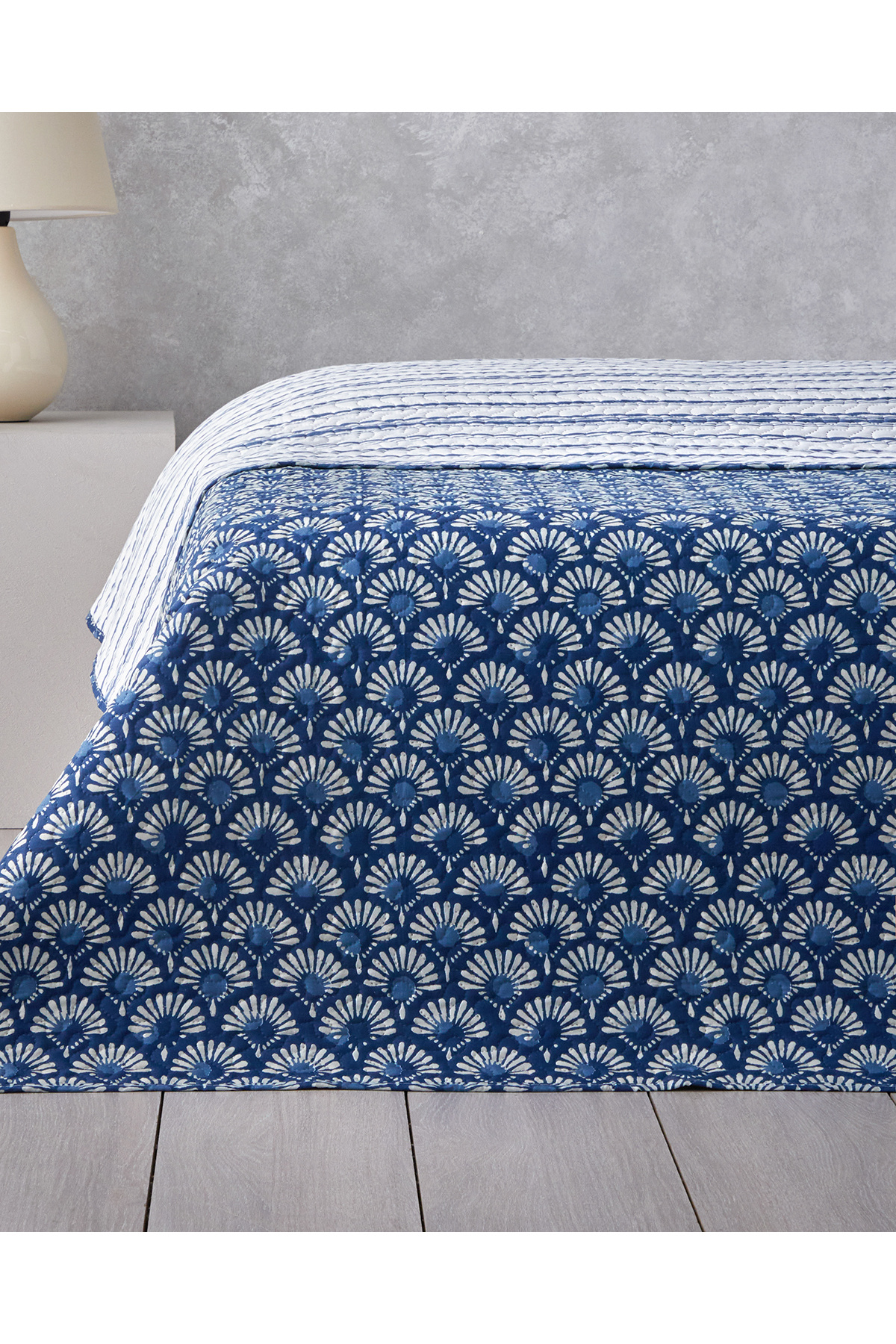 English Home Aquatic Flowers Tek Kişilik Çok Amaçlı Örtü 160x220