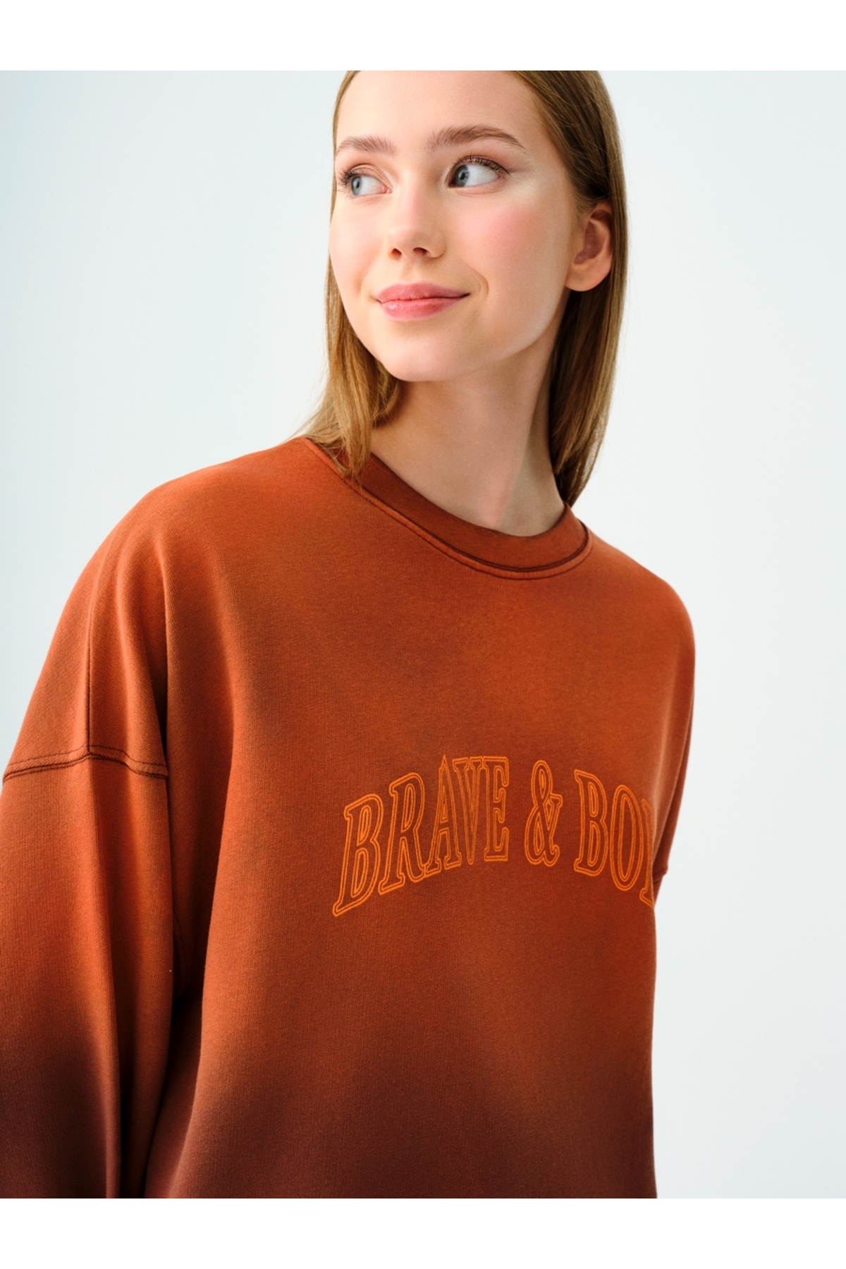 Loft  Kahverengi Kadın Sweatsirt LF2036800 - Görsel 4