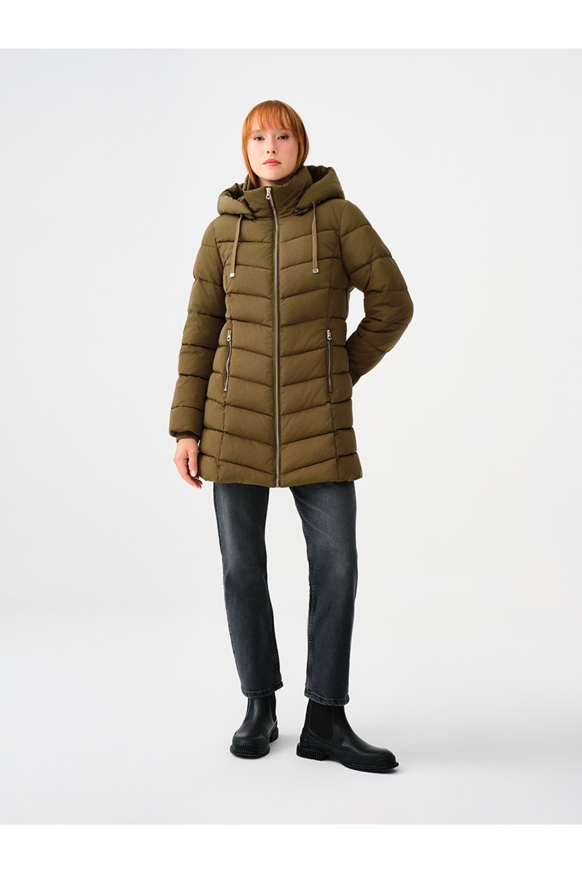 Loft  Kadın Mont Haki Lf2037282 - Görsel 2