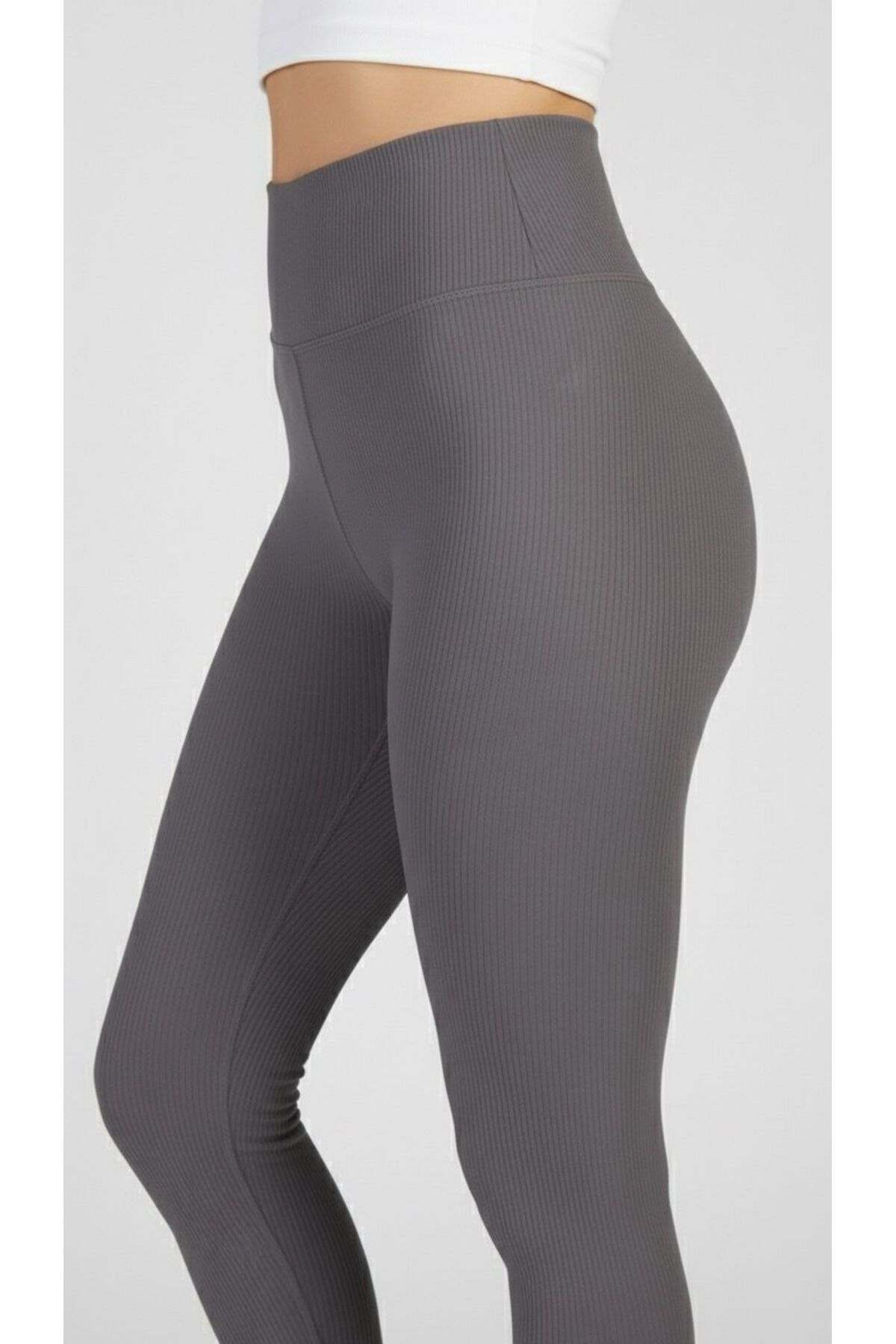 NOLYA MODA  Kadın Yüksek Bel Dikişsiz Spor Tayt - Görsel 6