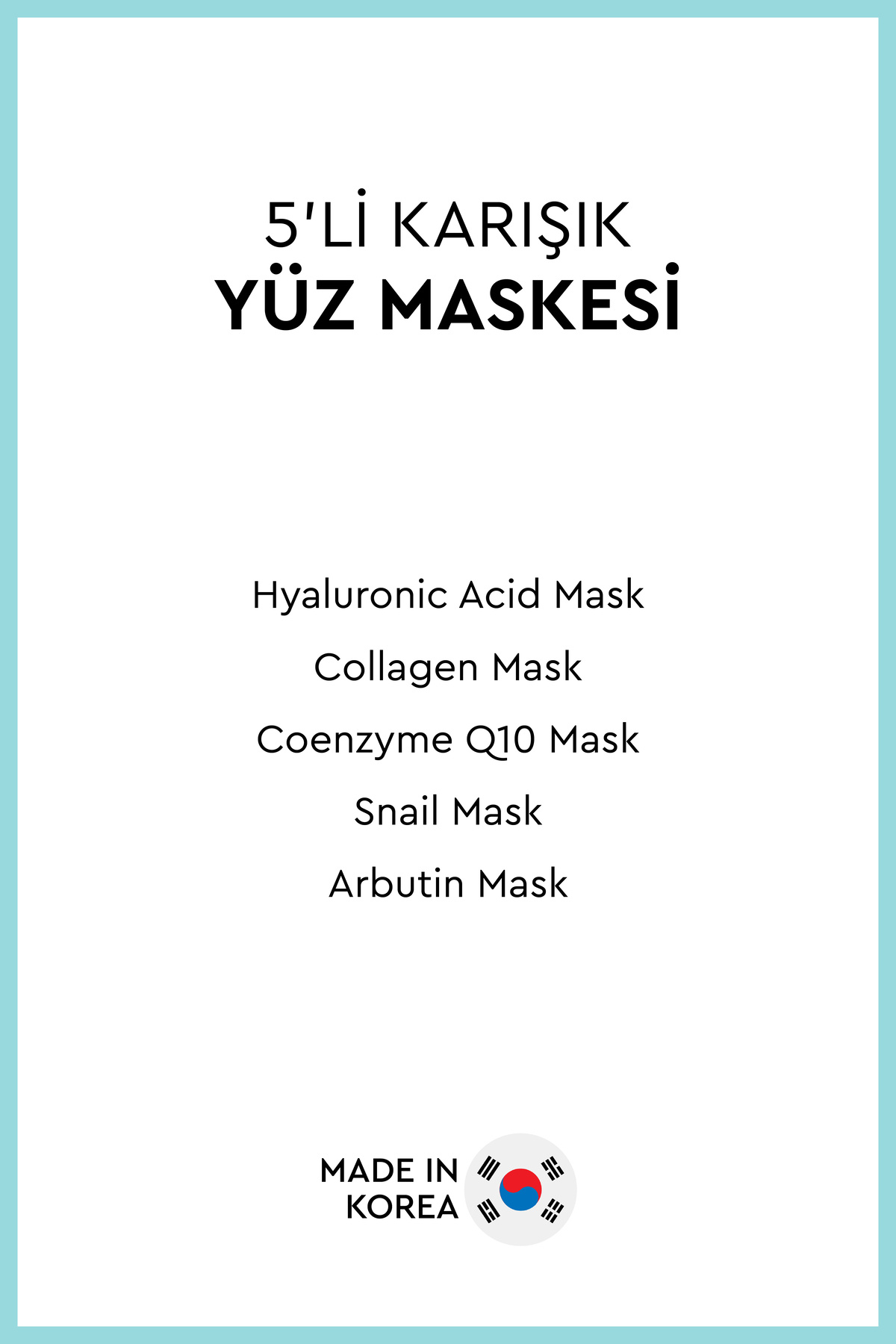 5'li Karışık Yüz Maskesi — 1518021 — تصویر 2 از 8