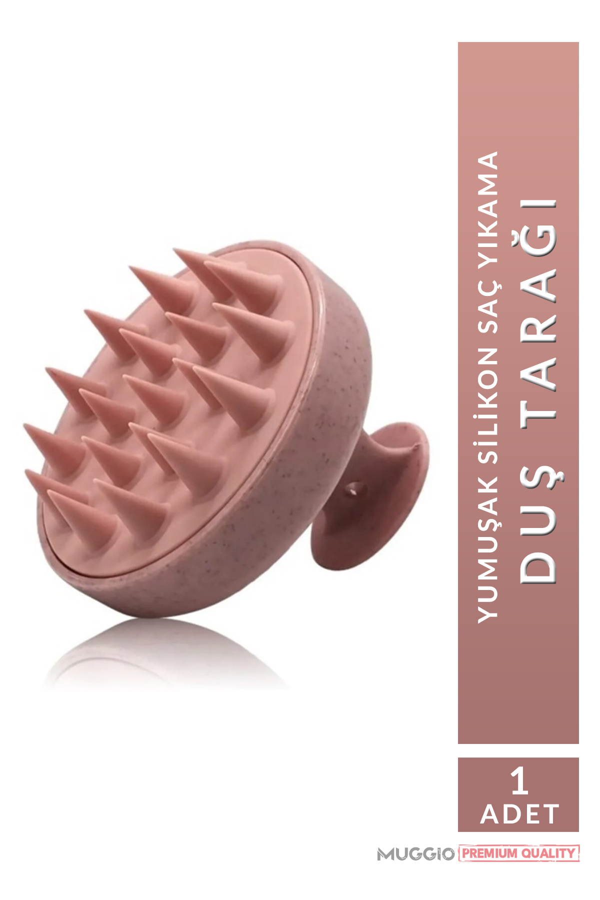 2li Set - %100 Doğal At Kılı Selülit Fırçası Pembe Silikon Duş Tarak — takım6 — تصویر 7 از 8