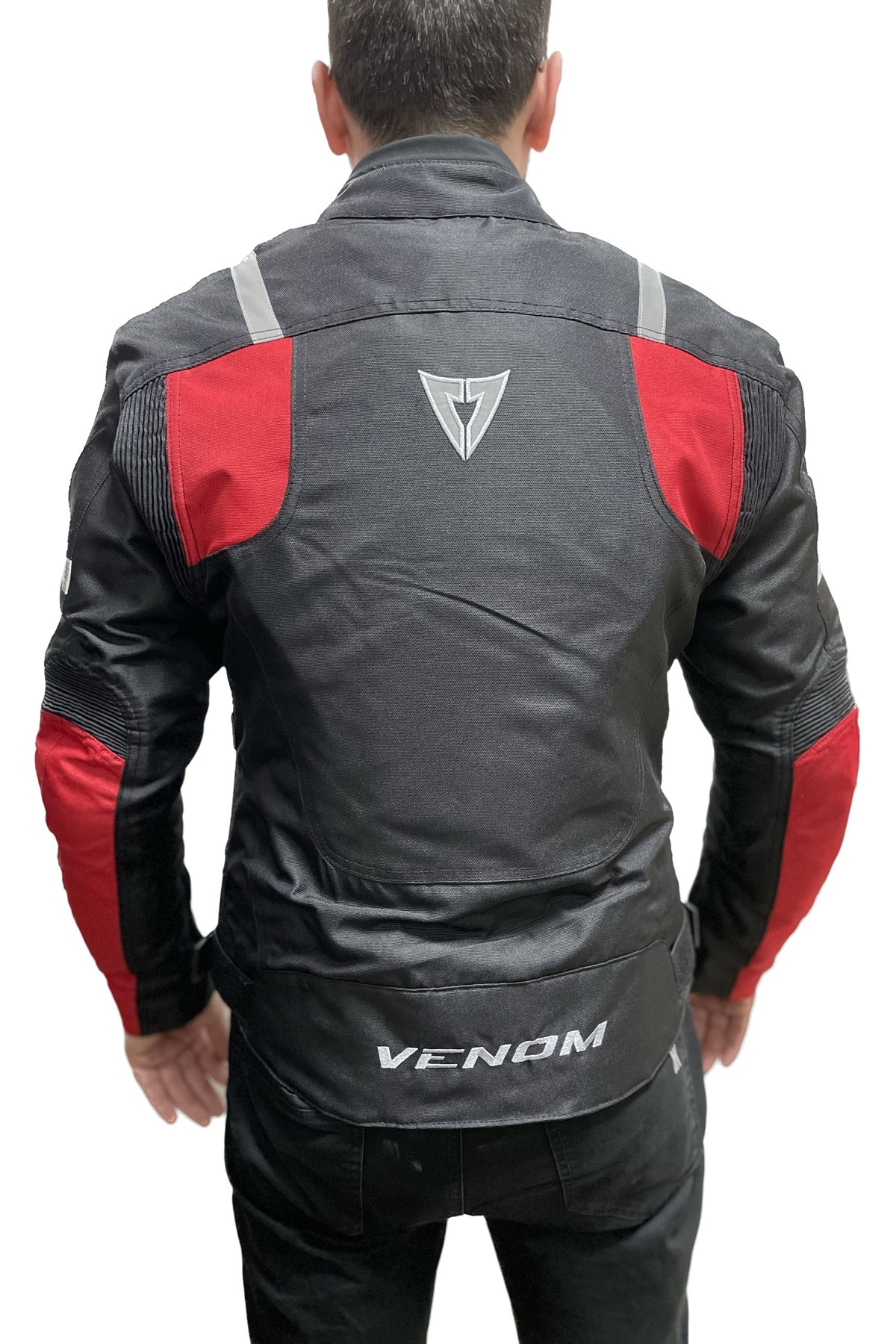 VENOM Ceket Aır Racıng Motorsiklet Montu Siyah - Kırmızı(KALIPLAR DARDIR BİR BEDEN BÜYÜK SİPARİŞ VERİNİZ)