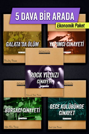 Genel Markalar Dedektif Oyunu Dava Çözme Kutu Oyunu 5'li Set