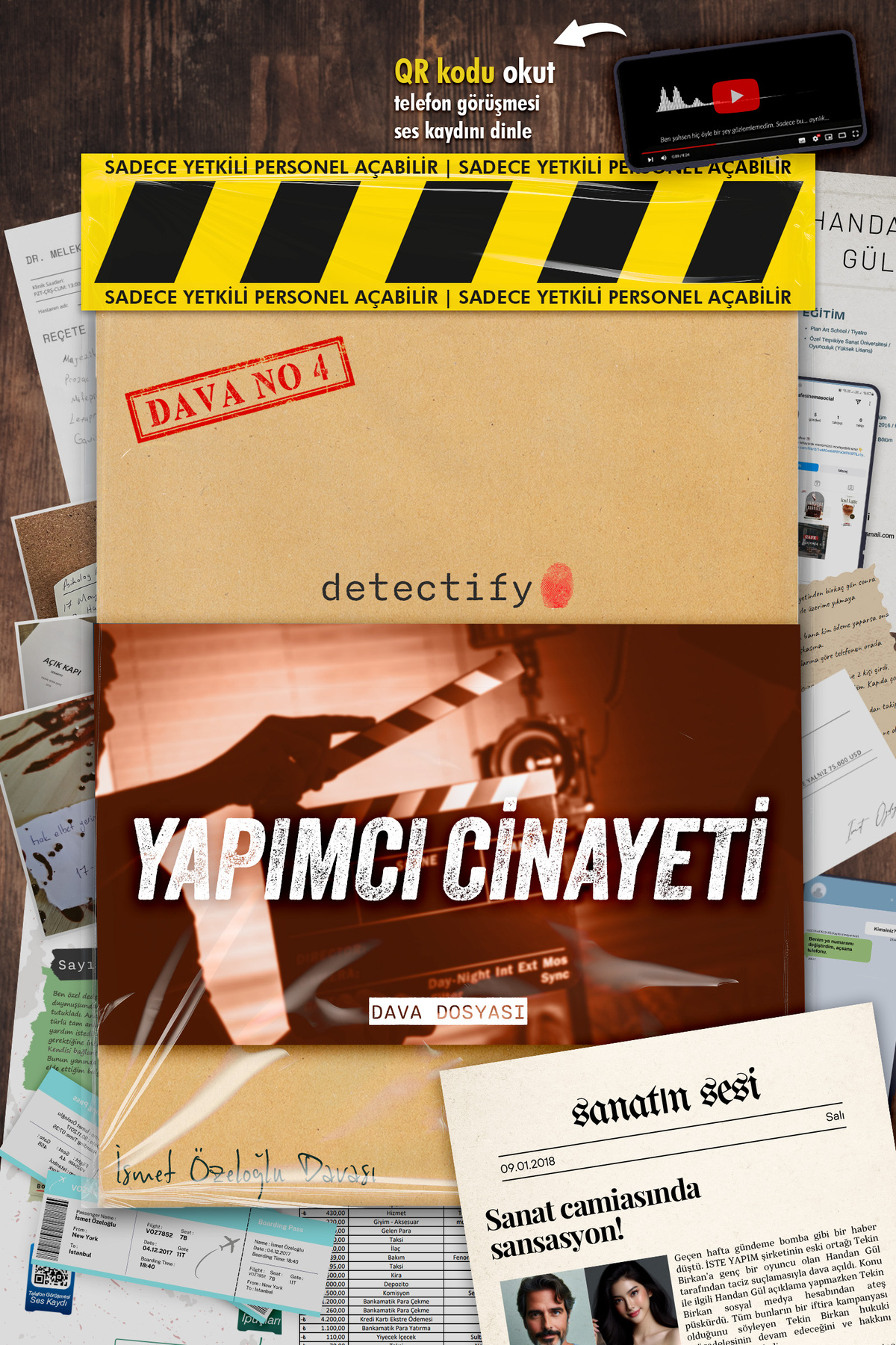 Genel Markalar Dedektif Oyunu Dava Çözme Kutu Oyunu 5'li Set fotoğrafı 6 (önizleme)