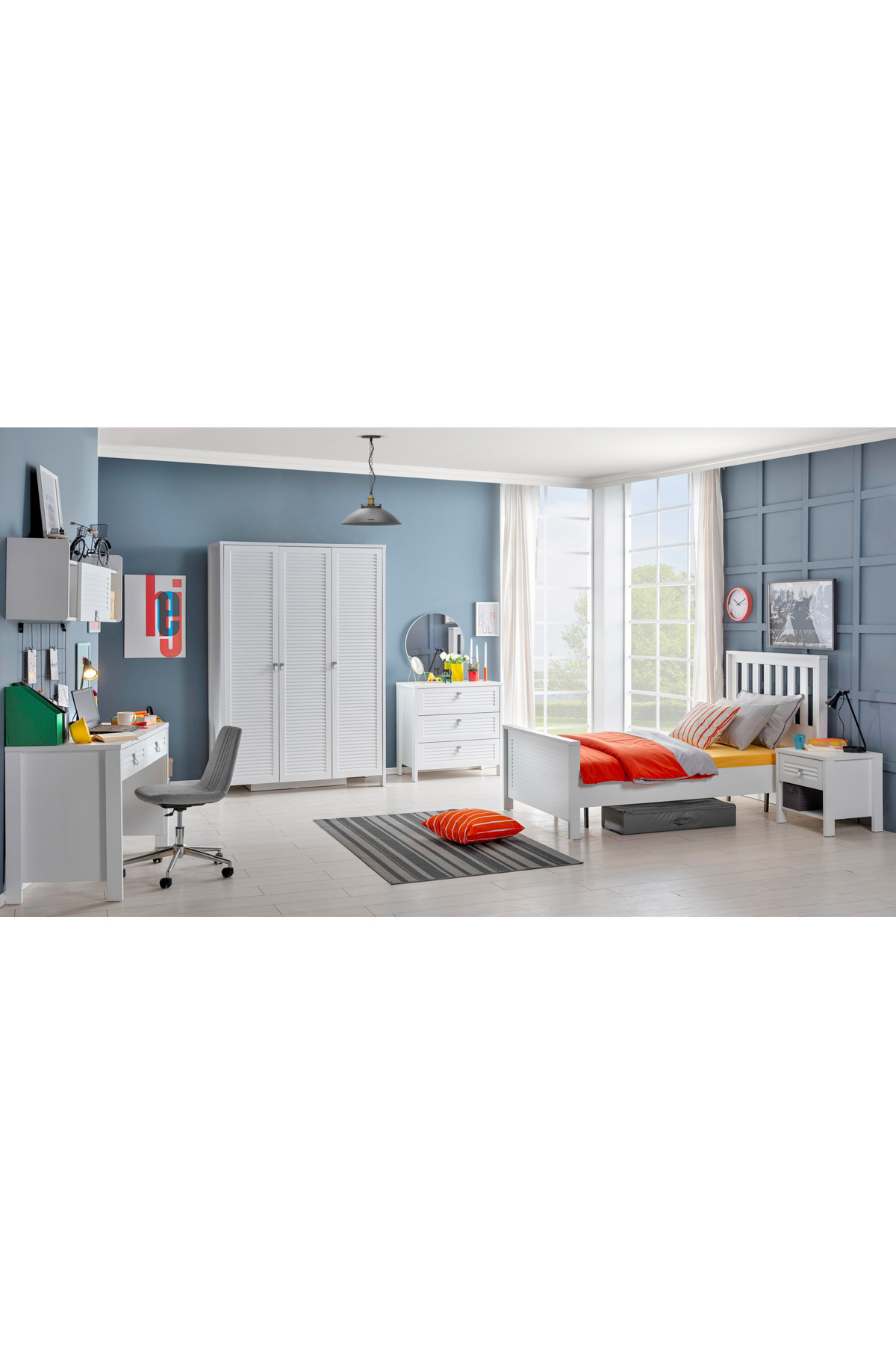 Cozibo Loren 3 Kapılı Dolap, Bebek ve Genç Odası Dolap fotoğrafı 7 (önizleme)