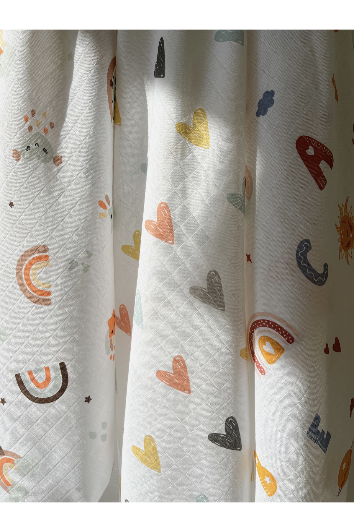 COOLMINIES Çok Amaçlı Müslin Örtü 3’lü Set, Müslin Yenidoğan Bebek Battaniyesi, %100 Pamuk Müslin Bez, 80*90 cm fotoğrafı 3 (önizleme)