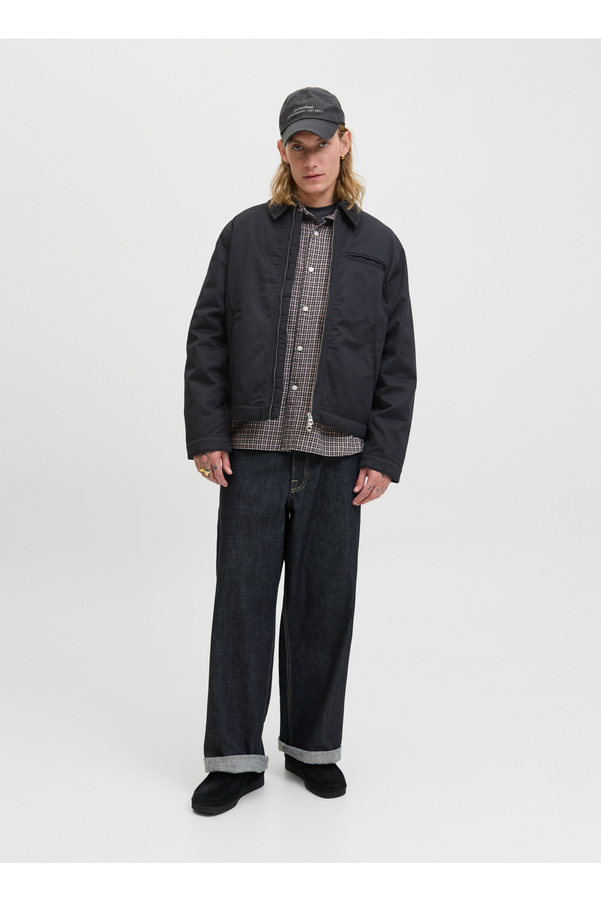 جک اند جونز کت مردانه مشکی 12282903_JORNORREBRO WORKER JAKET