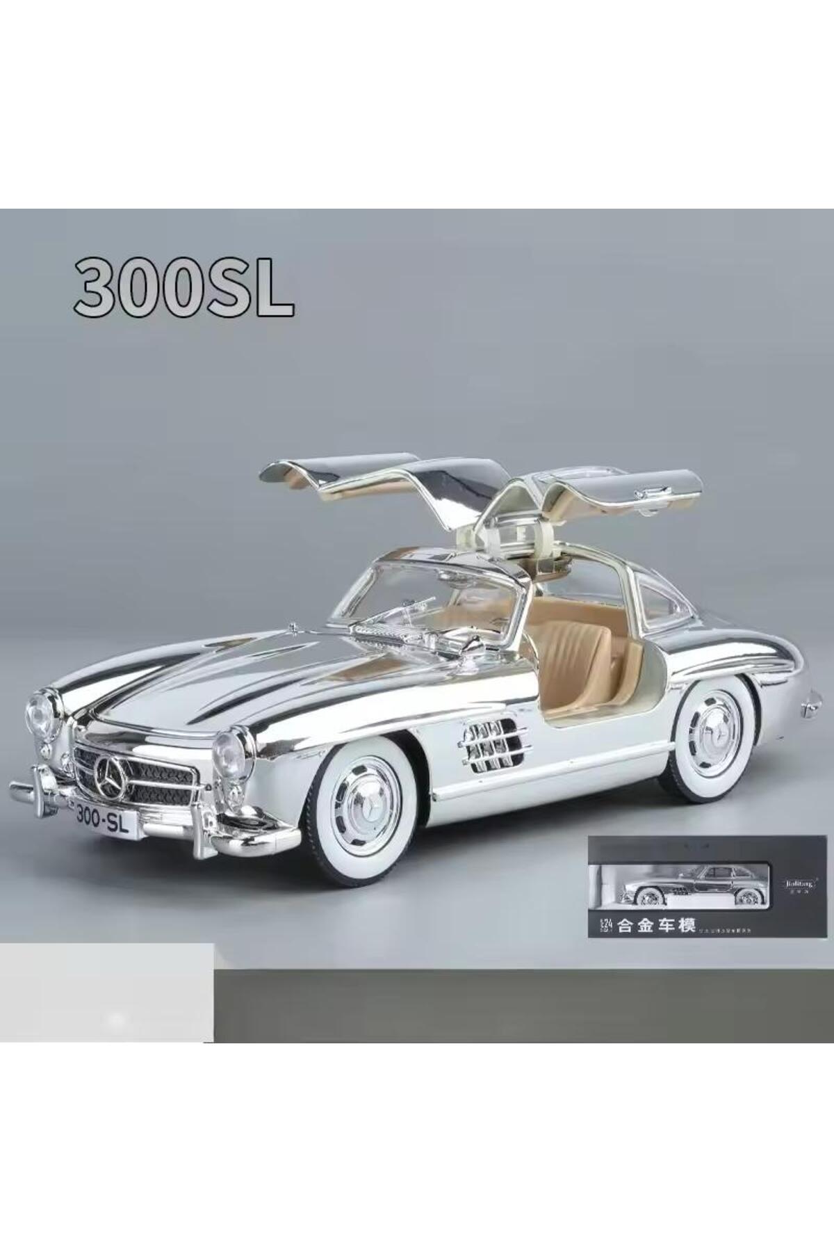 scntoys Mercedes-benz 300 Sl Siyah 1954 Model Klasik Araba 1/24