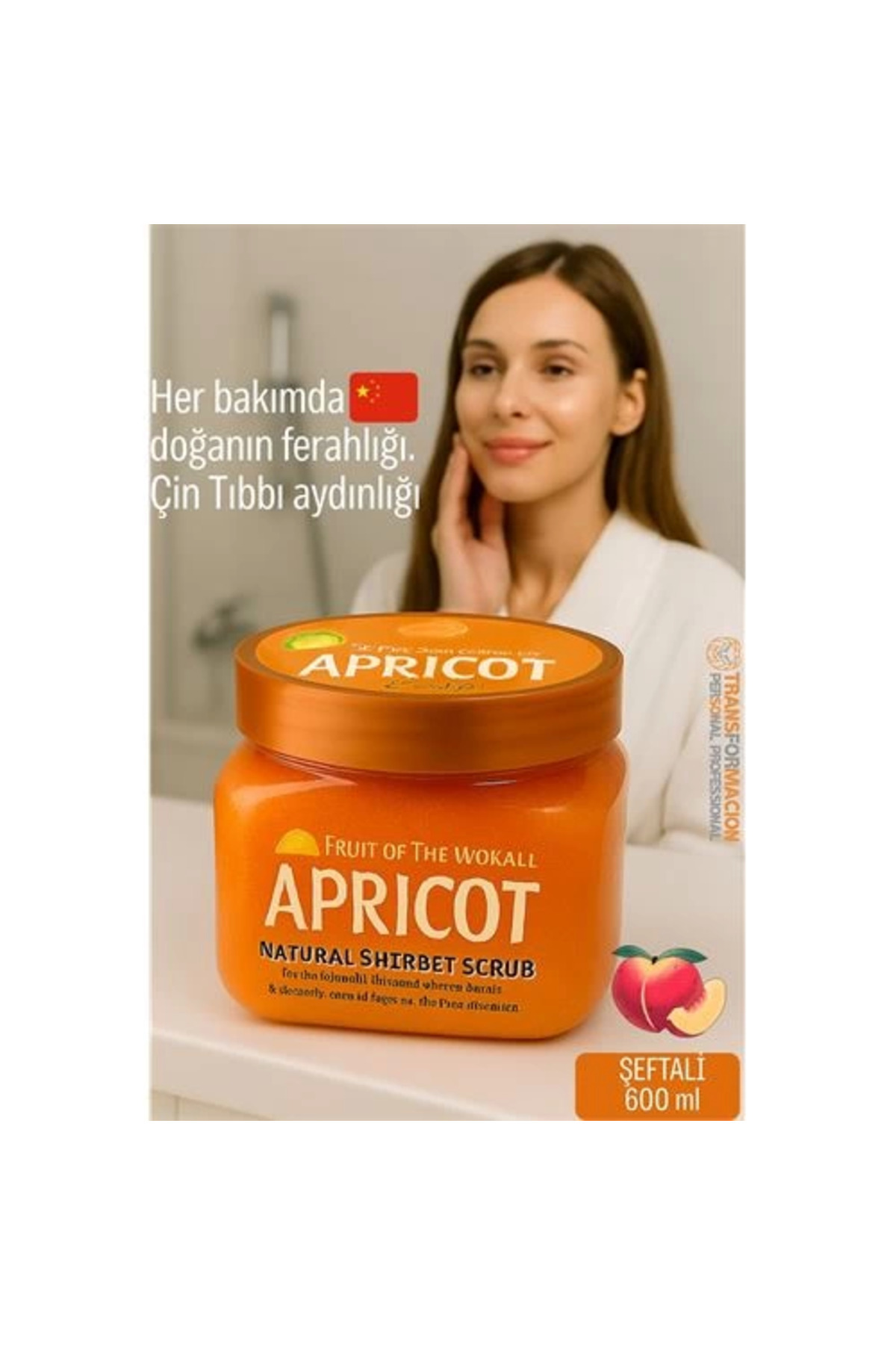 Kuzgun Ticaret BFS Profesyonel Şeftali Doğal Peeling - Tüm Vücut Scrub 600 ml