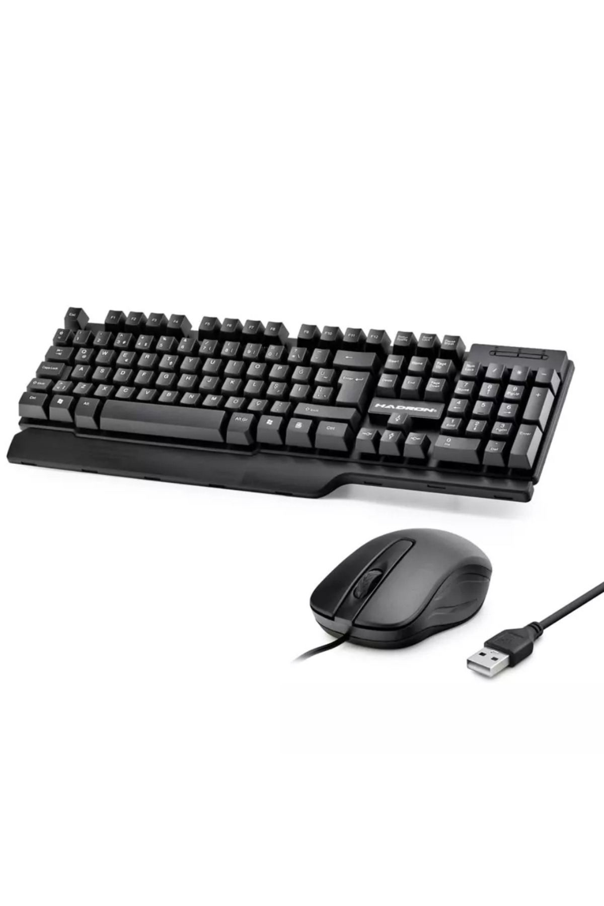 Kablolu Klavye Mouse Set Q -Siyah