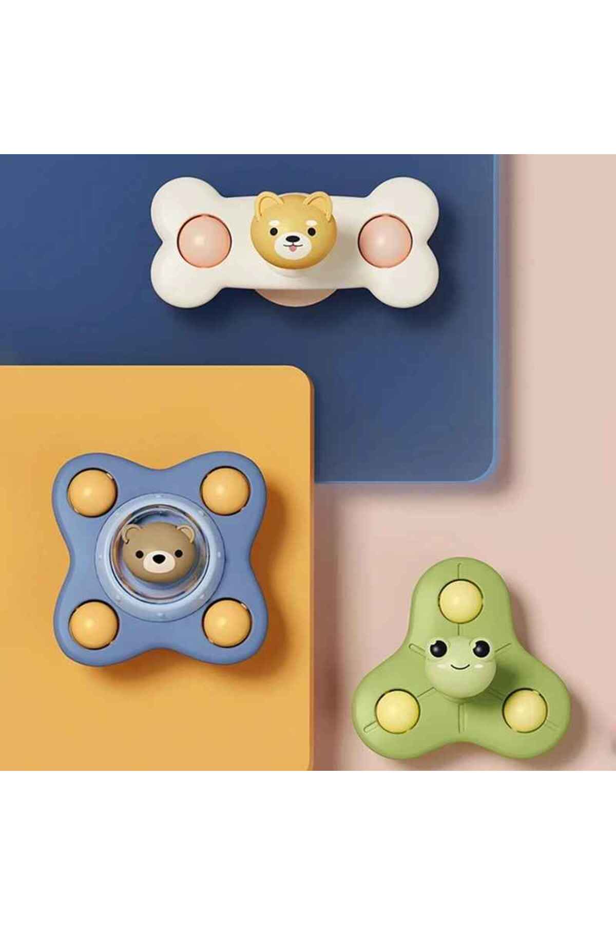 Schulzz Vantuzlu Dönen Oyuncaklar -Banyo Oyuncakları Çocuk -3 adet fotoğrafı 7 (önizleme)