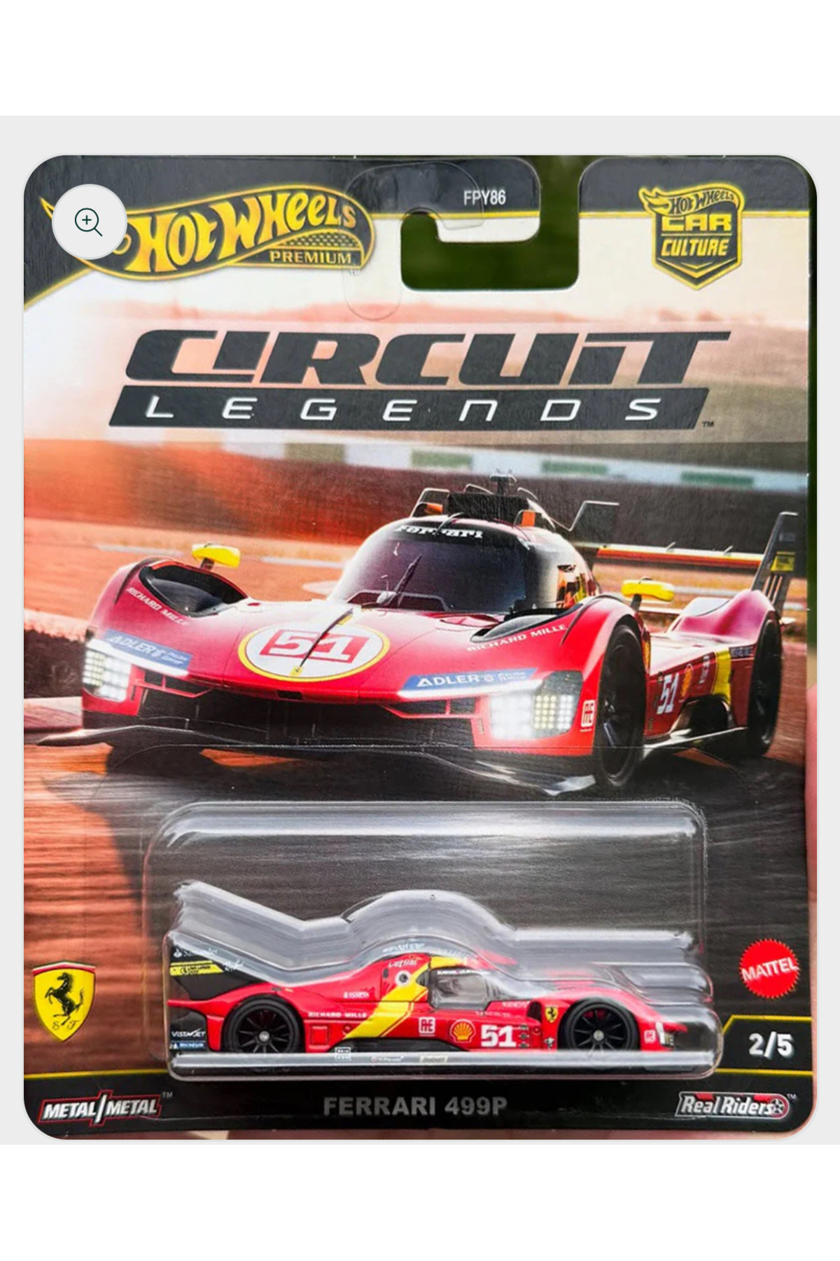 HOT WHEELS Circuit Legends Ferrari 499P