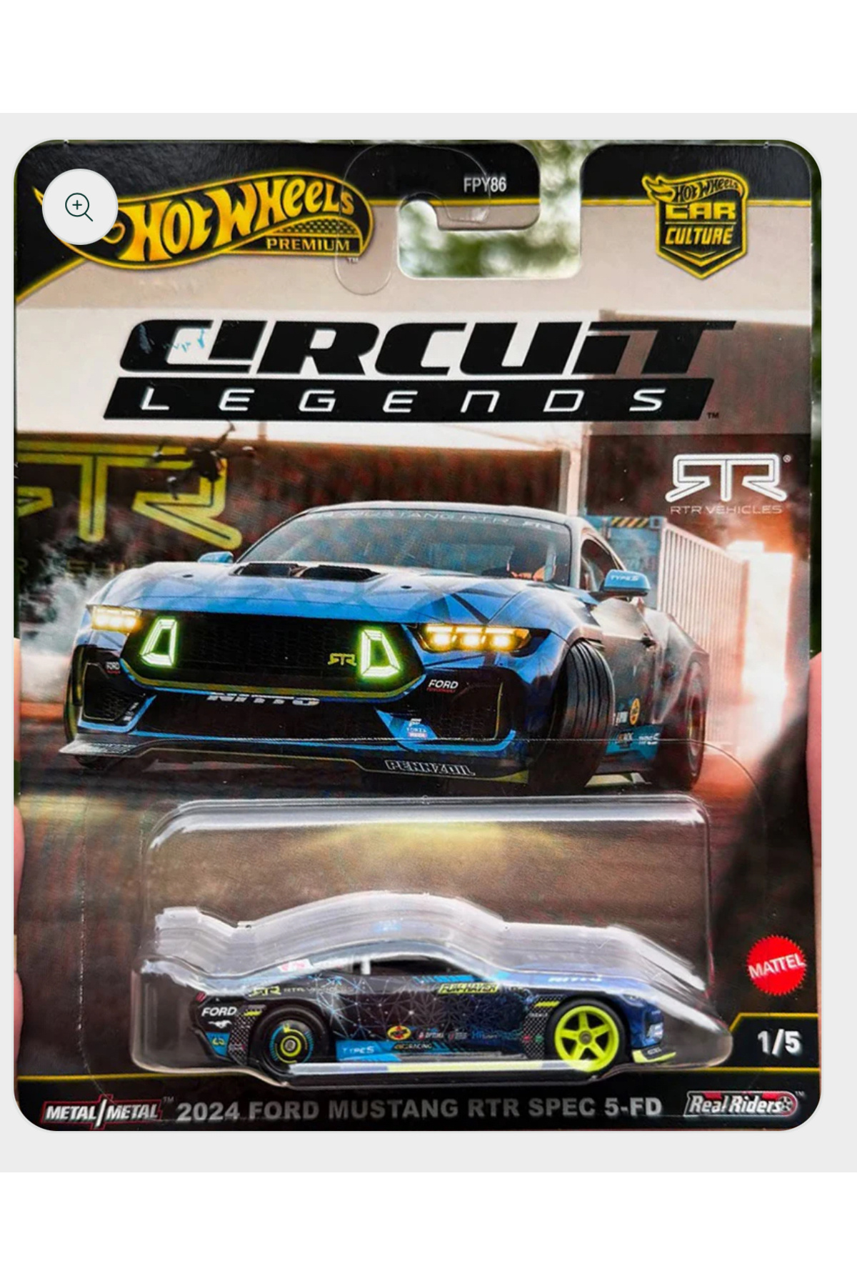 HOT WHEELS Circuit Legends 2024 Ford Mustang RTR Spec 5-FD