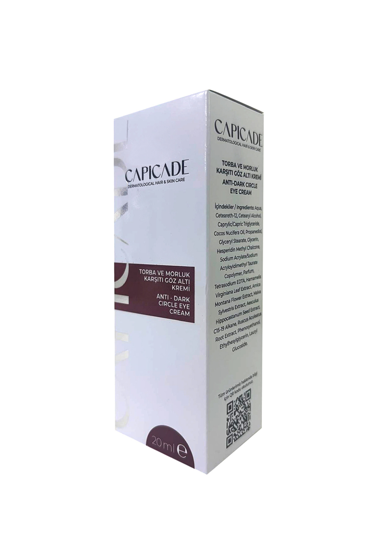 Capicade Torba ve Morluk Karşıtı Göz Altı Kremi