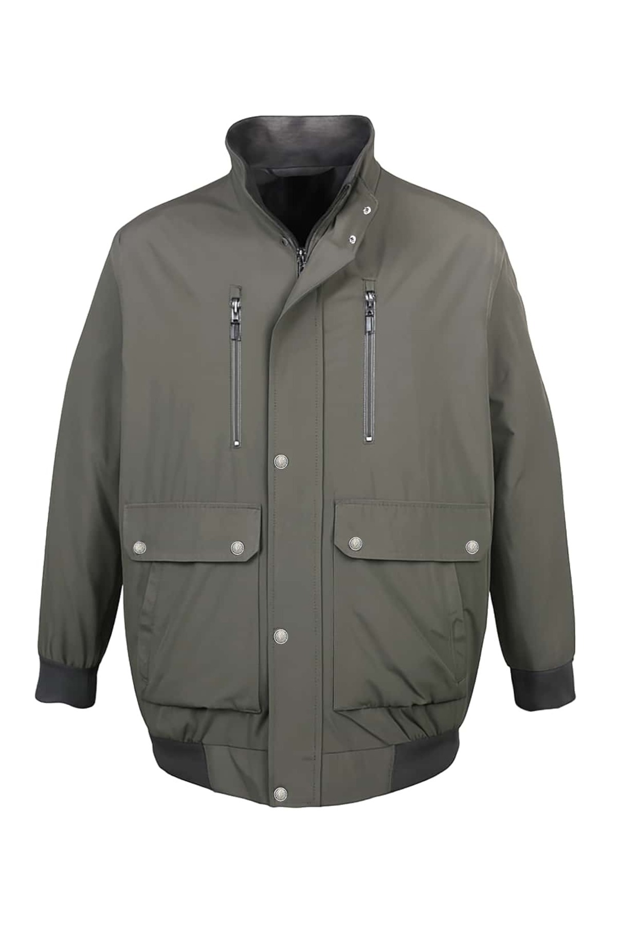 tambattal Büyük Beden Pamuklu Mevsimlik Mont Ribanalı (Extra Geniş Kalıp)