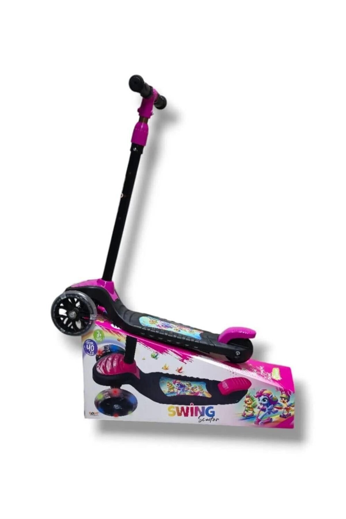 sinerjim SWİNG SCOOTER PEMBE IŞIKLI