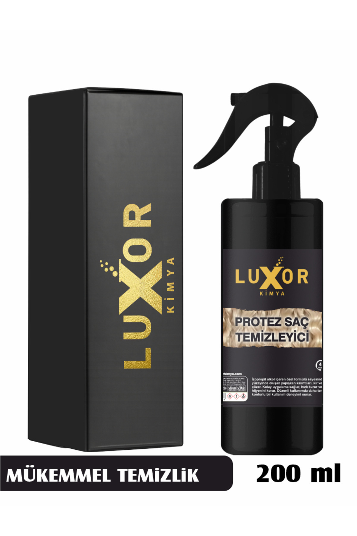Luxor Kimya Protez Saç Temizleyici 200 ML