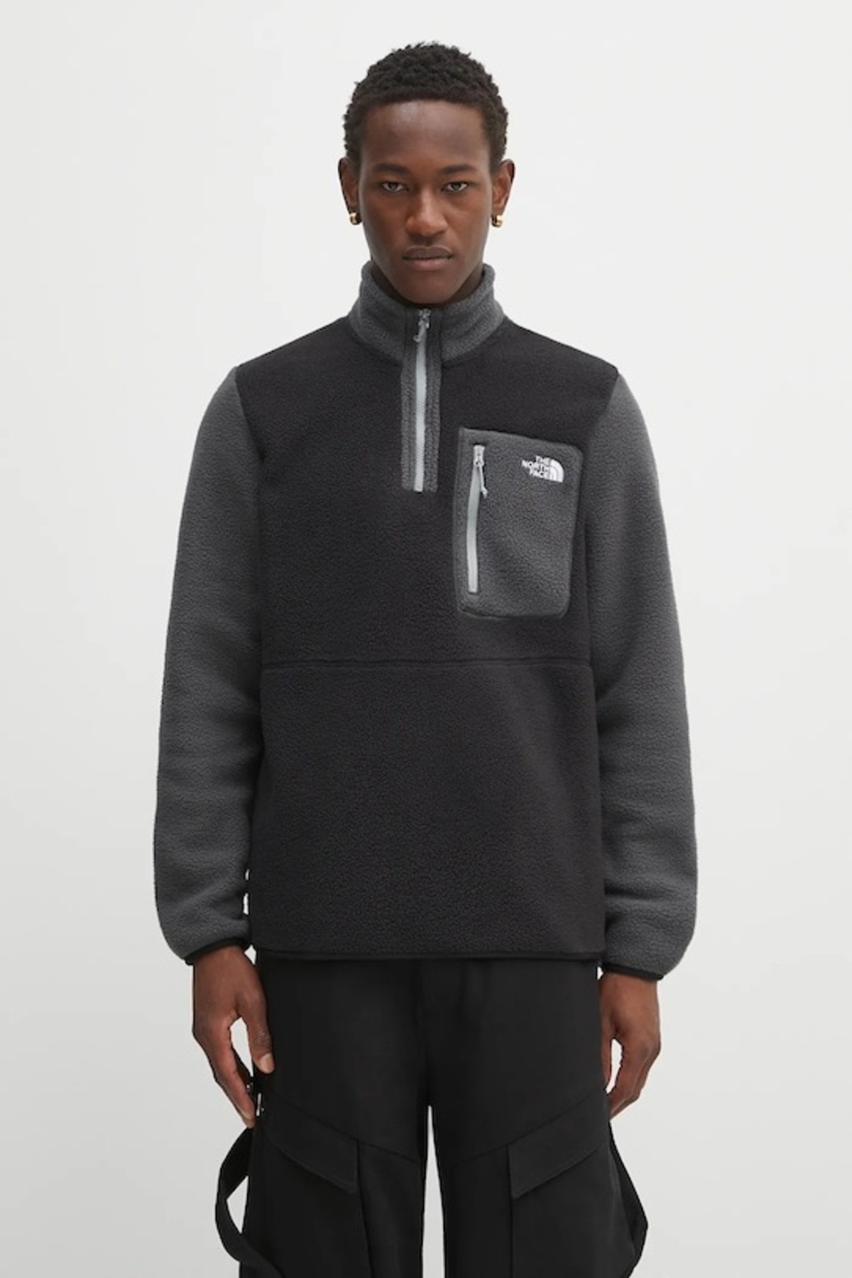 نورث فیس M Yumıorı 1/4 Zip مردانه مشکی قطبی Nf0a883ss5h1