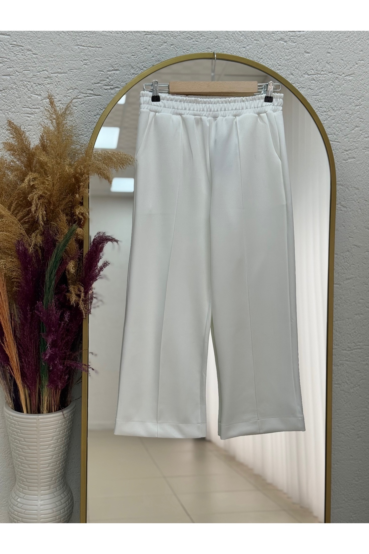 BENAHOLL Celira Skuba Çımalı Pantolon-SA5526 Beyaz