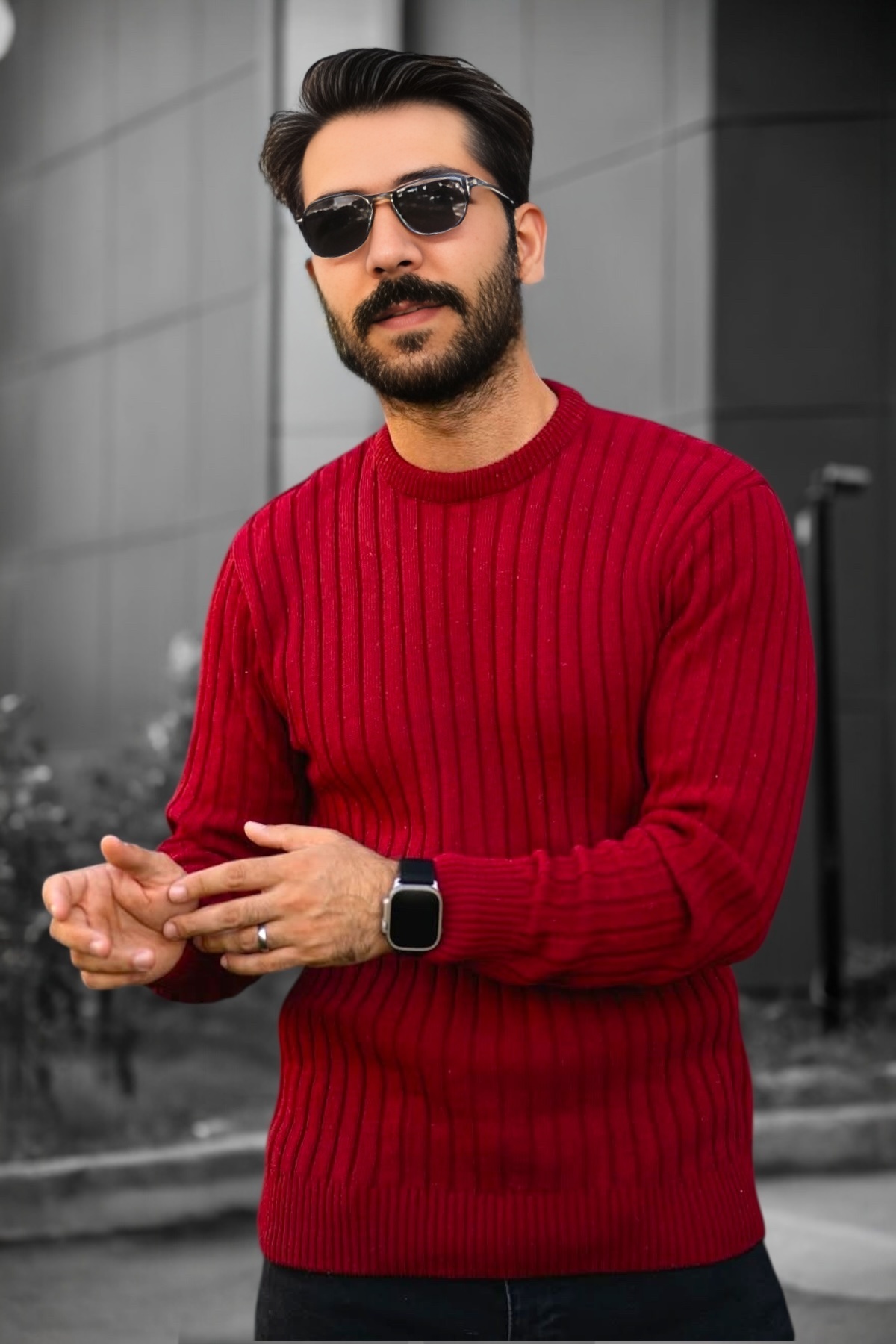 Crew Neck Knitwear Sweater