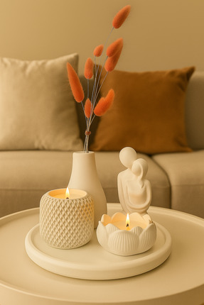 Havalı Tasarım Dekoratif Fırsat Set 5 Parça Standlı